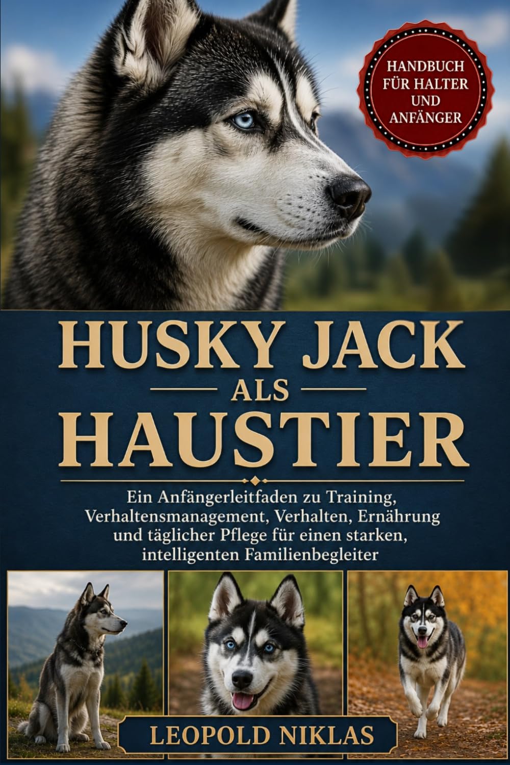 HUSKY JACK ALS HAUSTIER: Ein Anfängerleitfaden zu Training, Verhaltensmanagement, Verhalten, Ernährung und täglicher Pflege für einen starken, intelligenten Familienbegleiter