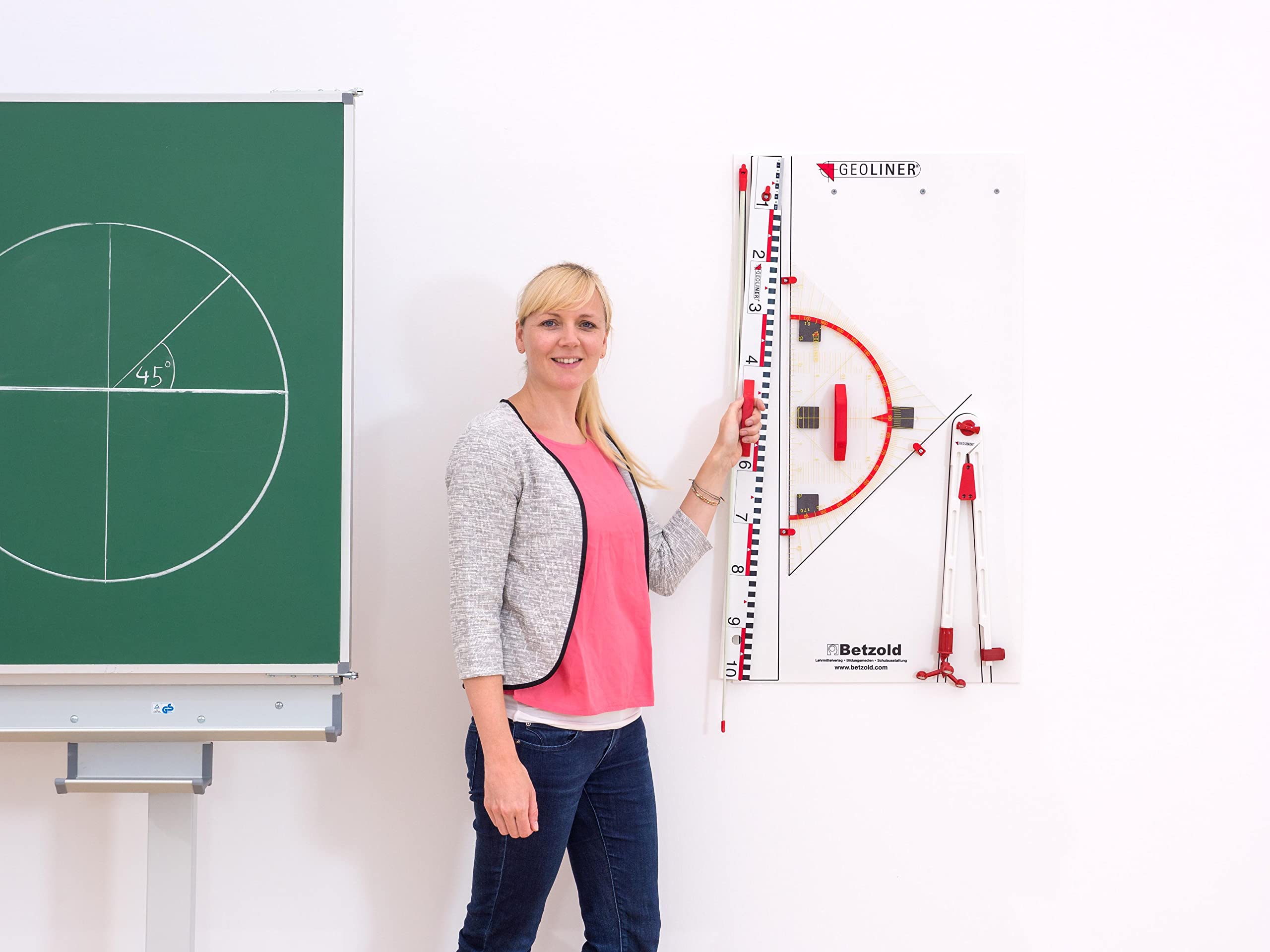 GEOLINER - Tafel-Zeichengeräte, Geräte-Platte, magnetische Ausführung
