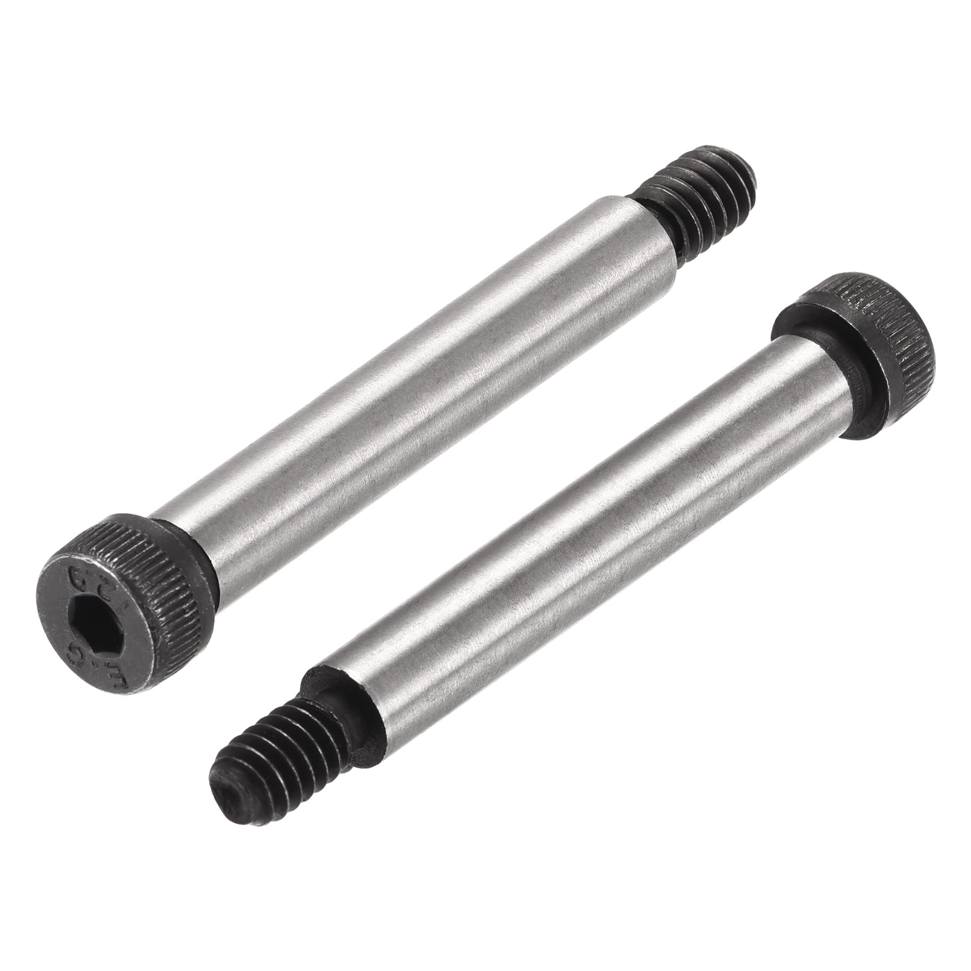 uxcell Alloy Steel Hexagon Socket Head Shoulder Screws Bolts, 2" Shoulder Length, 5/16" Shoulder Dia, 1/4-20 Thread, 4pcs