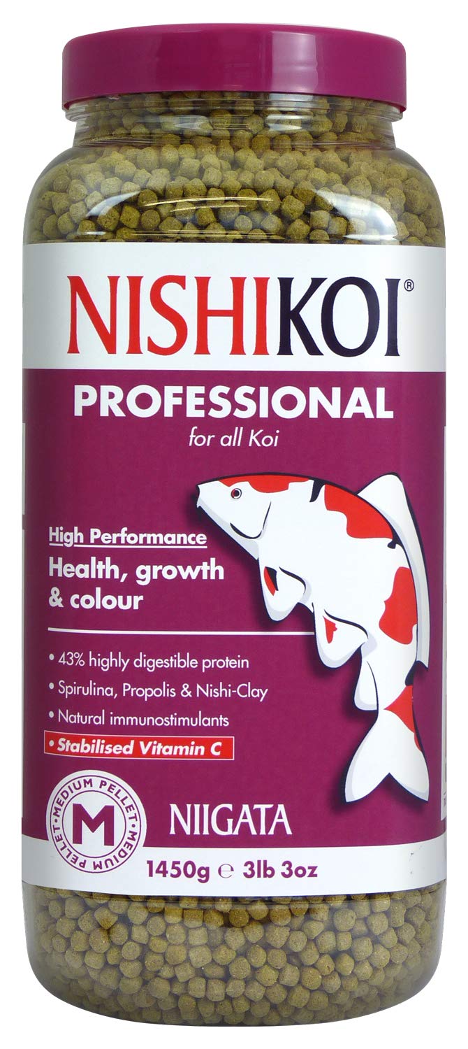Nishikoi Niigata Professional Food for All Koi Carp Medium Pellets - 1450g