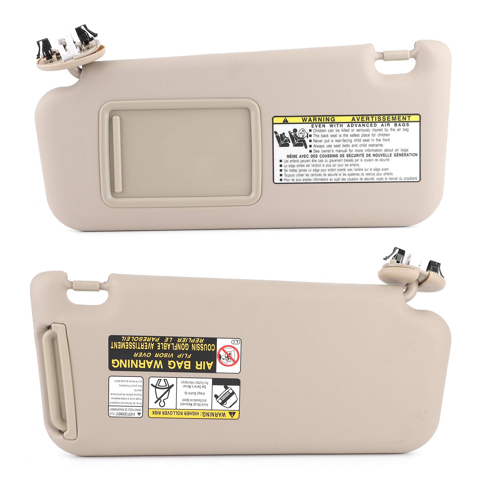 Visera parasol delantera izquierda del conductor 74320‑42501 ‑ A1 Ajuste para piezas de coche 06-13 Color de repuesto Beige