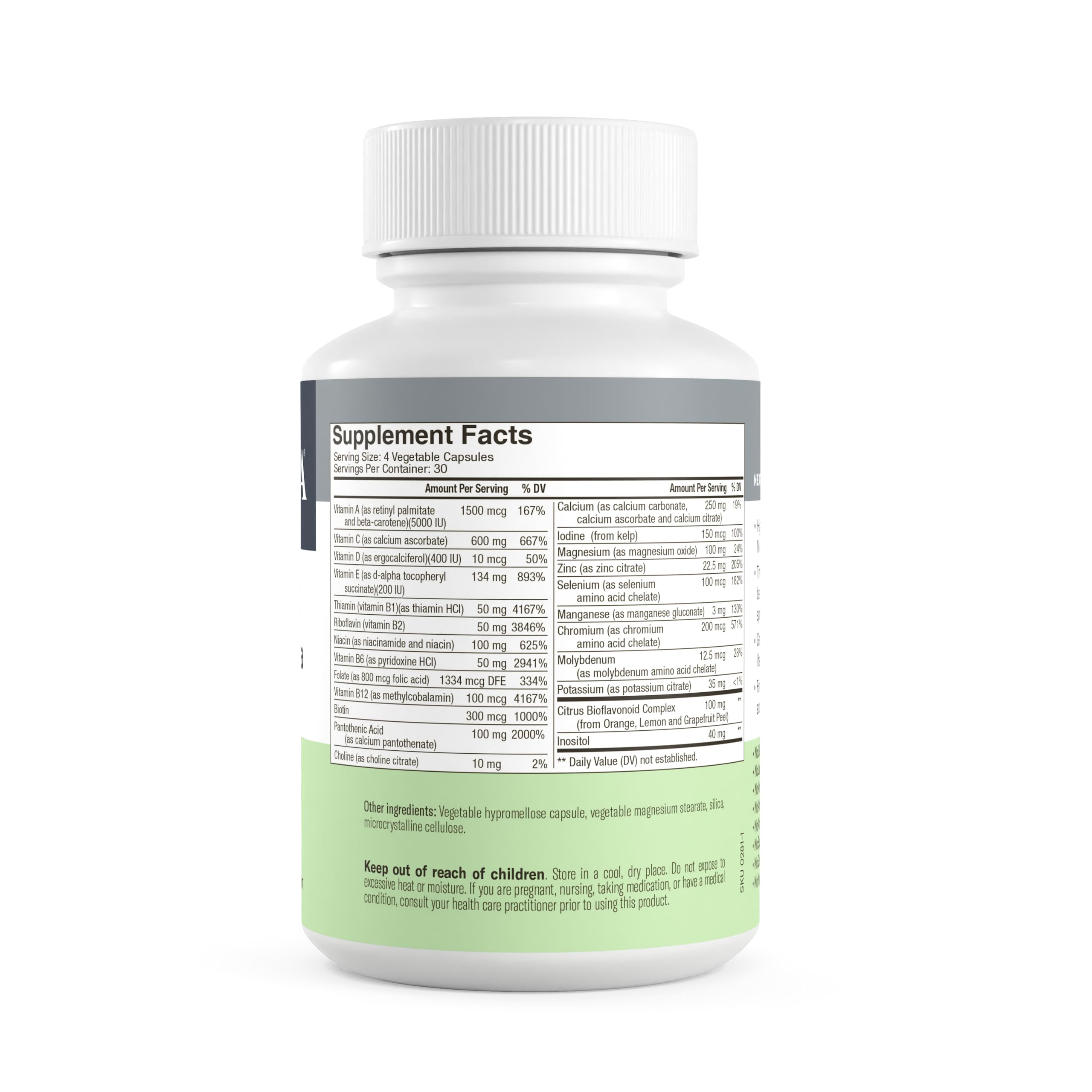 FREEDA Maximum Strength Multivitamin - High Potency Supplement - 120 Caps — Amazon image 7