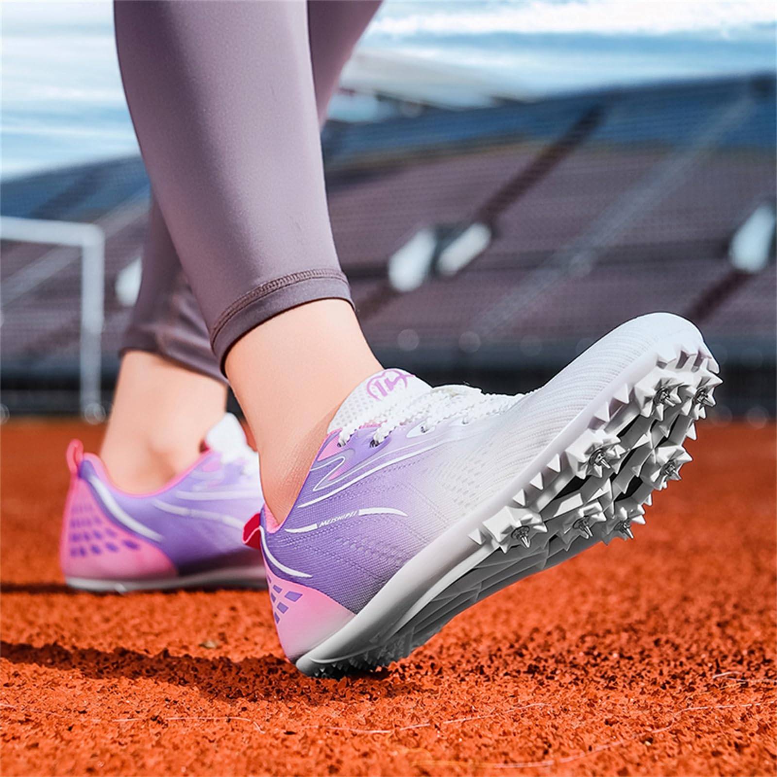 Zapatillas De Atletismo para Hombre Mujer Y Niño con Clavos De Malla Cómodas para Saltar Y Correr
