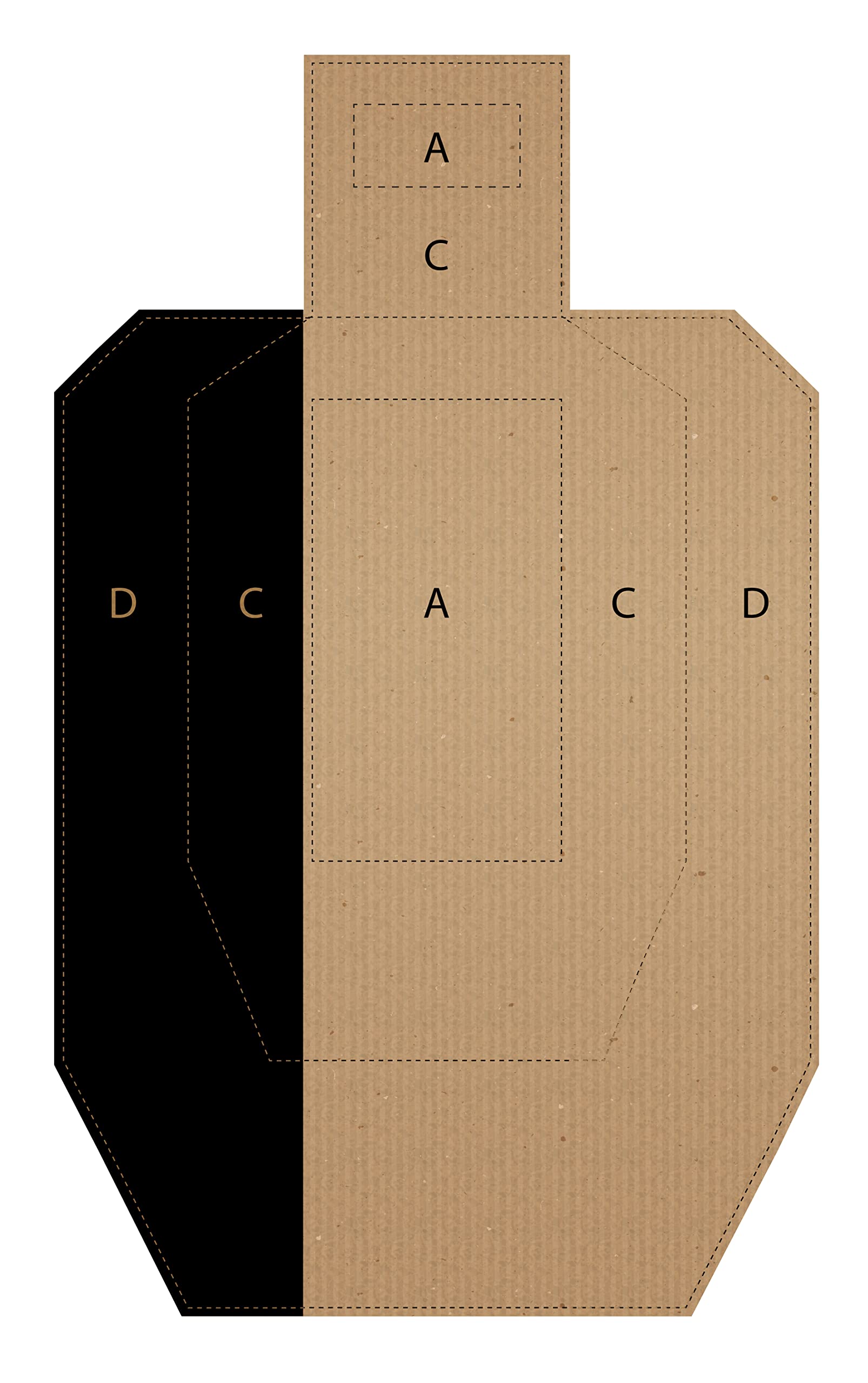 Official USPSA/IPSC Cardboard Torso Targets - Made in USA