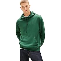 Tommy Jeans Felpa con Cappuccio da Uomo Tjm Reg S Flag Dm0Dm20742, Verde (Pino Ombra), XL