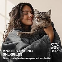 Vista 2 de Cobija impermeable para mascotas, a prueba de líquidos y orina, para sofá, cama, sillón, reversible, vellón, forro polar, protector de muebles