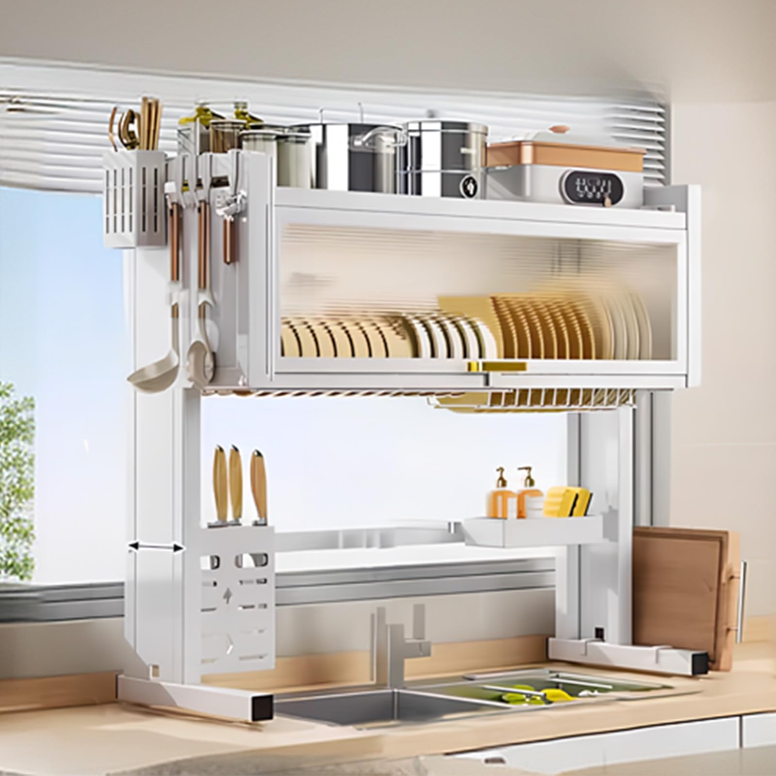 Großer Küchen-Organizer mit Klapptür-Schrank