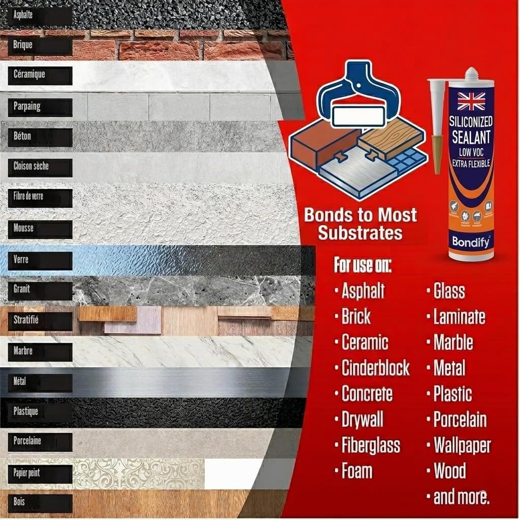 Mastic D’étanchéité Acrylique Noir Peignable, Joint Acrylique Noir Exterieur, Intérieur 500g x3 SANS SOLVANT Mastic pour Cadre de Fenêtre, Silicone Acrylic Pour Reboucher Fissure, Interstice