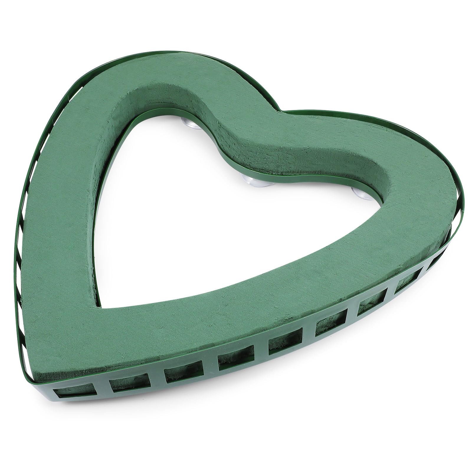 Photo 1 of *MAJOR DAMAGE*
Heart Shaped Floral Foam Cage with Suction Cups, Large Wet Flower Mud Base for Fresh Artificial Plant Arrangements, Wet Floral Foam Heart Shape Wreath for Wedding Car Decor Centerpiece Supplies