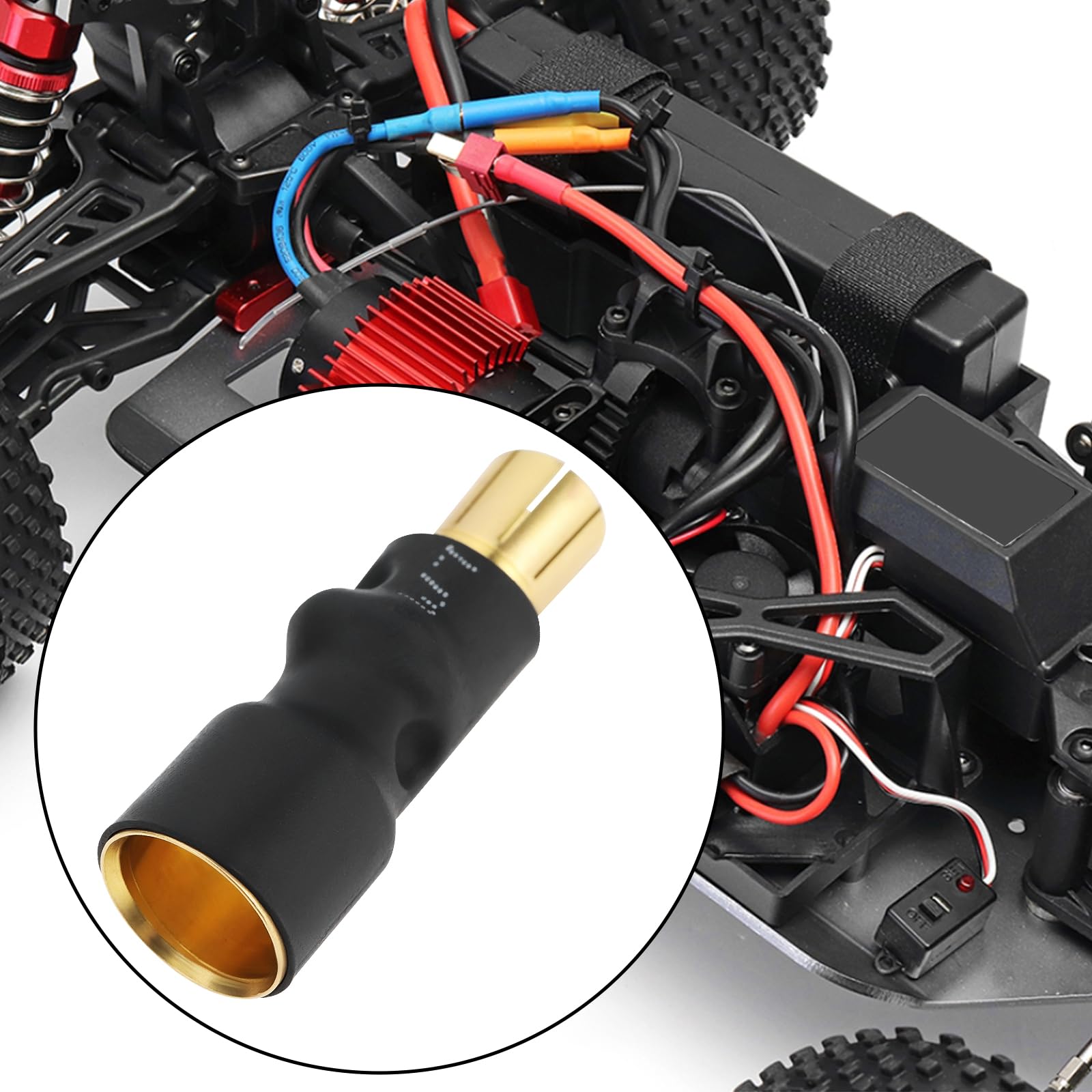 The Lord of the Tools 3PCS RC Remote Control Car Adapter 6.5mm Male to 8mm Female Bullet ESC Motor Connector Adapter 29x9.7mm for RC ESC Motor - Image 3
