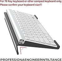 Vista 3 de Soporte de teclado de computadora acrílico para escritorio, elevador de teclado, soporte de teclado para escritorio, elevador de teclado