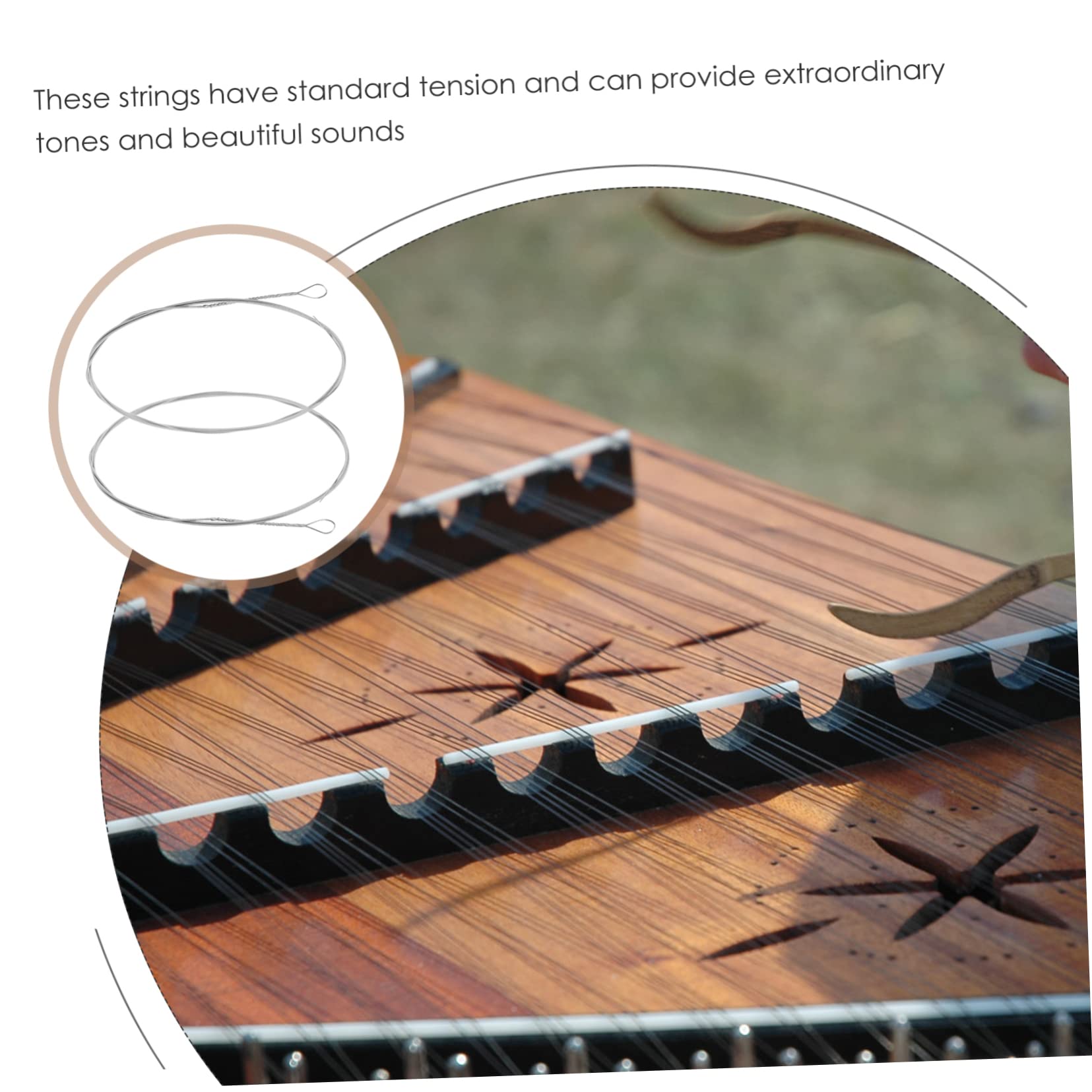 6stücke Dulcimer Saiten Ersatz Langlebige -saiten Für Klare Klangqualität Für Dulcimer-spieler Und Musiker Einfache Installation Wicklung