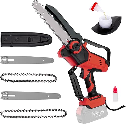 Mini motosierra inalámbrica para batería Milwaukee M18, motosierra eléctrica sin escobillas de 6 y 8 pulgadas, sierra de mano engrasadora automática