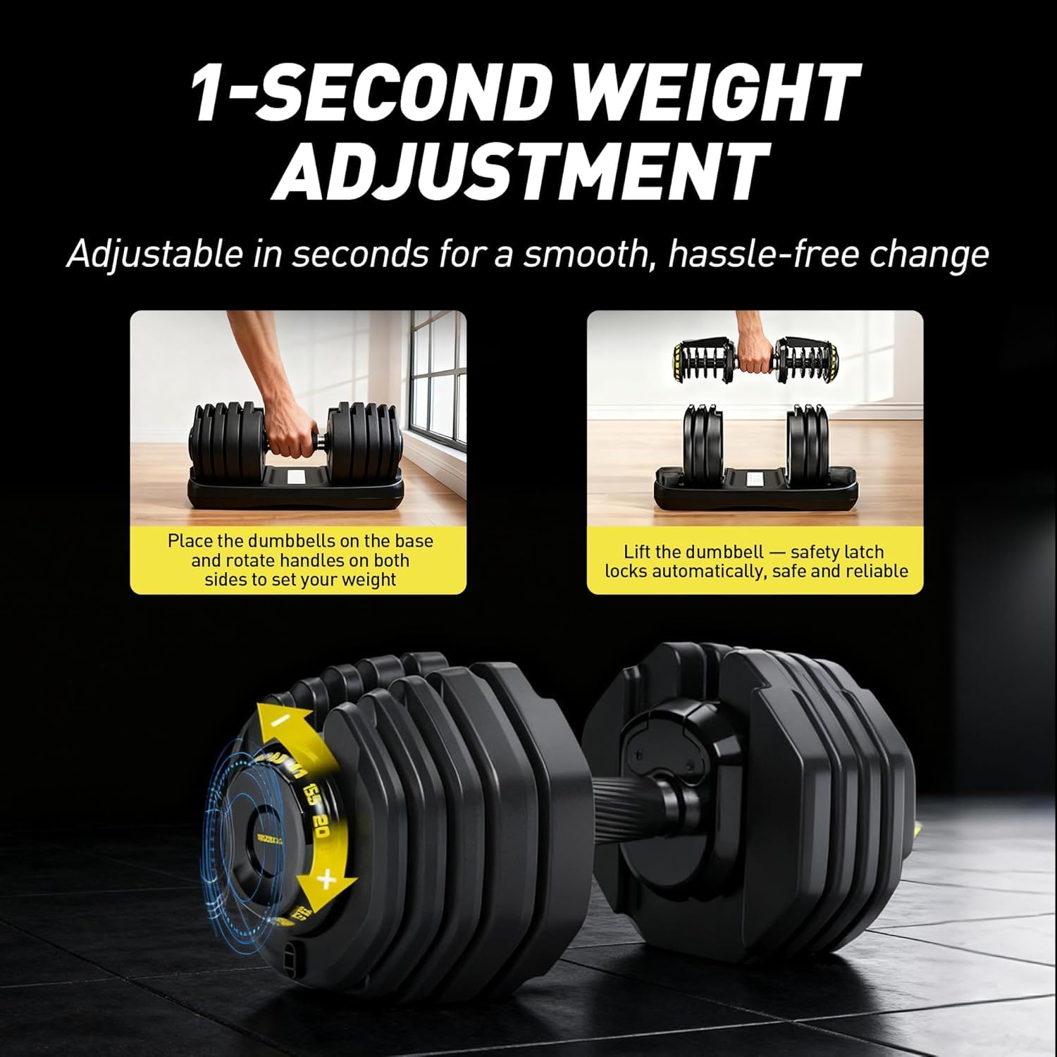Adjustable Dumbbell Set Review: Fast-Adjust 15-in-1 for Full Body Workouts