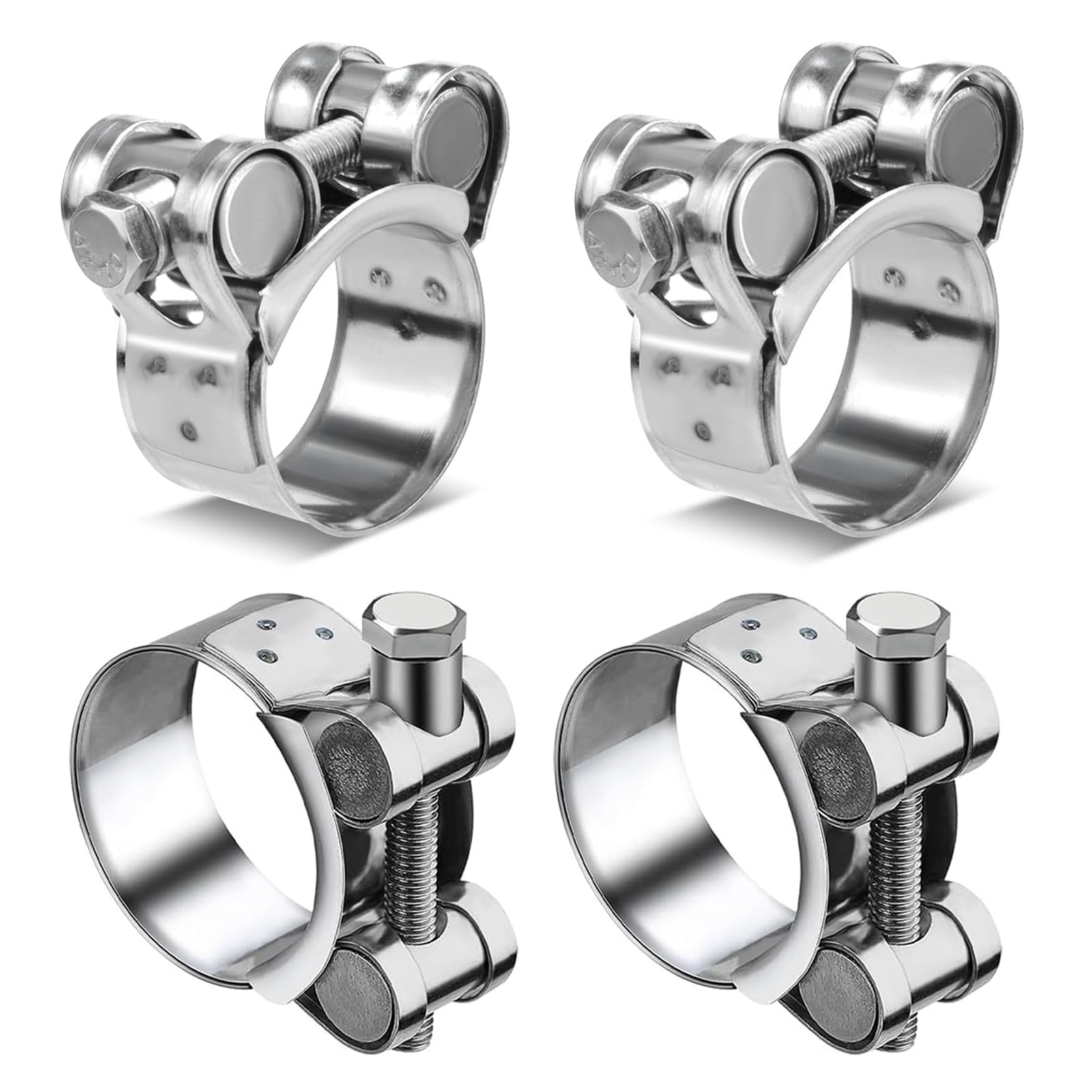 Collier De Serrage Pour Silencieux - Diamètre 40 à 43 Mm - Pour échappement Auto/moto - Collier à Vis - Vendu à L'unité - 7