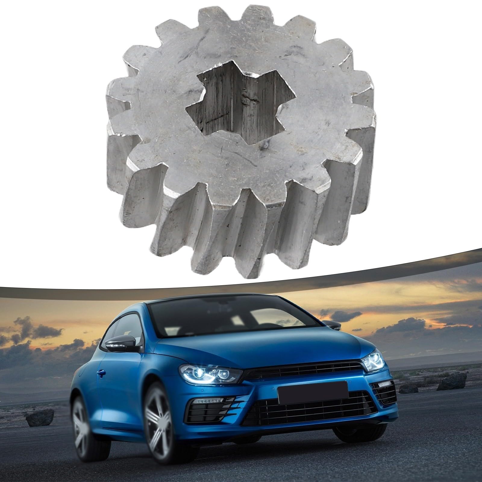 NexRen Argano dell'ingranaggio per il supporto della ruota di scorta, numero del pezzo OEM 7M3803660F, argano dell'ingranaggio compatibile con per Sharan per Ford per la galassia