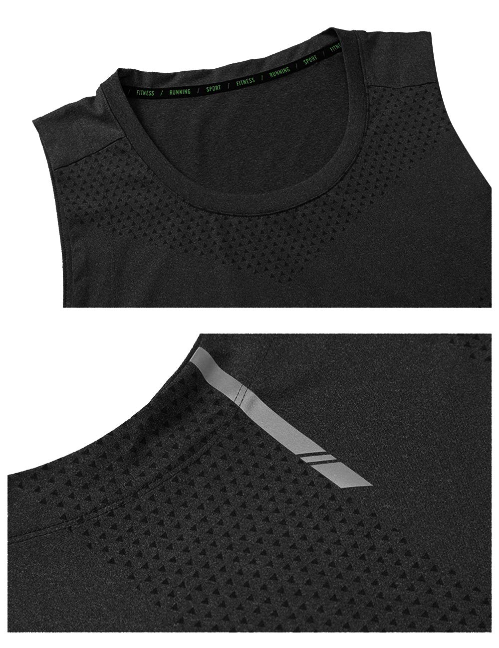 GYMAPE Canotte da Allenamento atletiche da Uomo Canotte da Corsa muscolose Senza Maniche Allenamento Asciugatura Rapida Gym Activewear