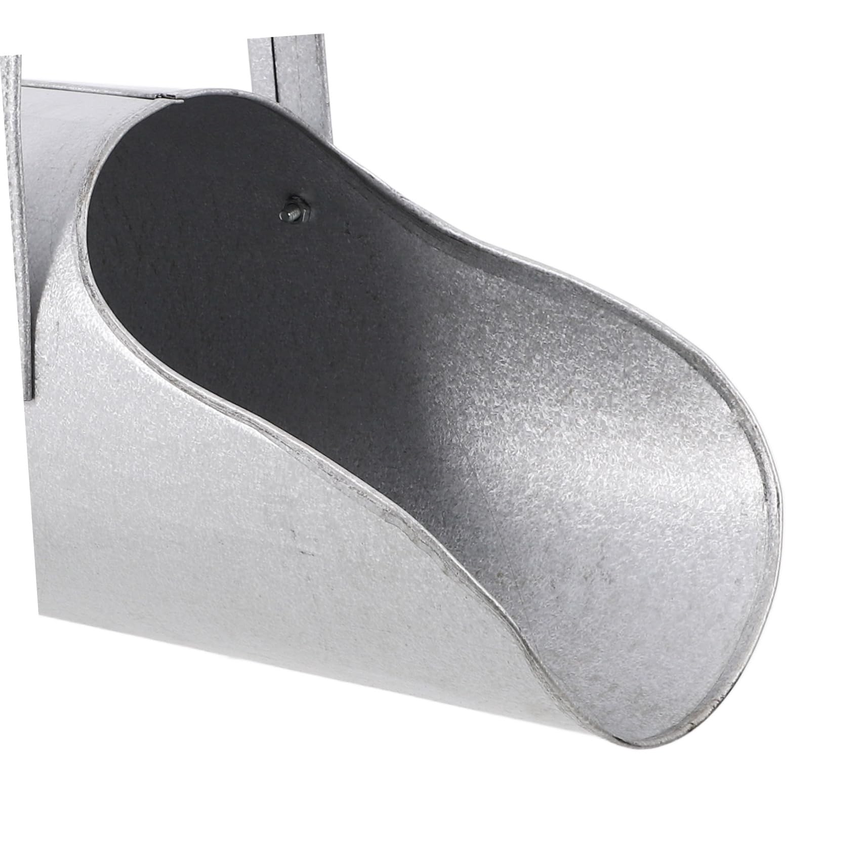 Hemobllo Strumento Imbuto in Ferro Argento per Colata Cemento Secondaria Facile ed Efficiente, Attrezzatura per Costruzioni, Secchio Portatile per Materiale Granuloso per Cantiere Edile