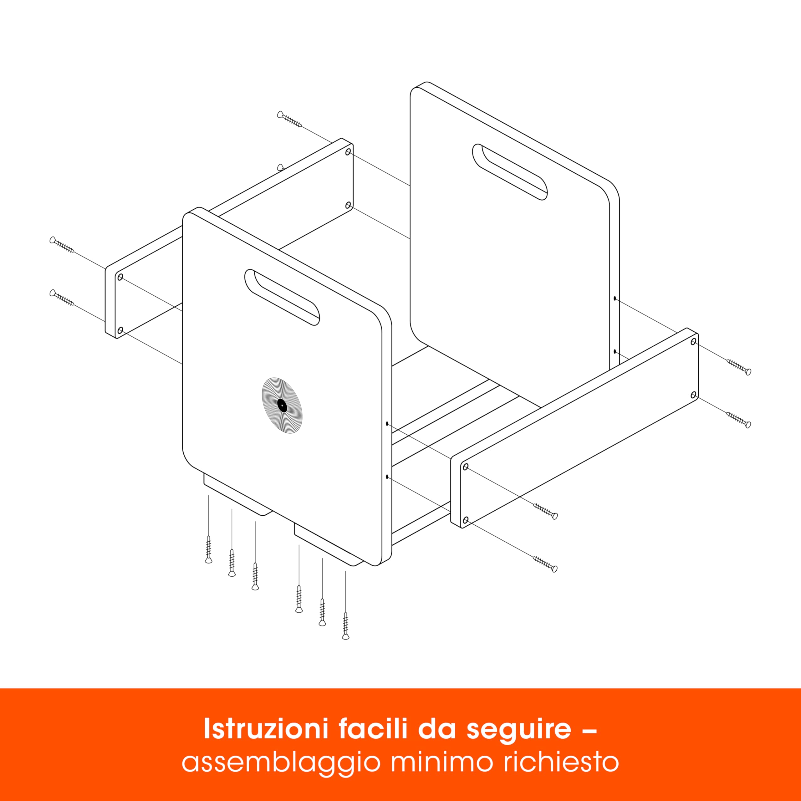 SPINCARE Cassa Porta Dischi in Vinile Premium Scatola Espositiva in Legno di Bambù per LP 33 Giri | Contiene fino a 80 vinili | Per Dischi Singoli, Doppi, Gatefold e Boxset in Vinile