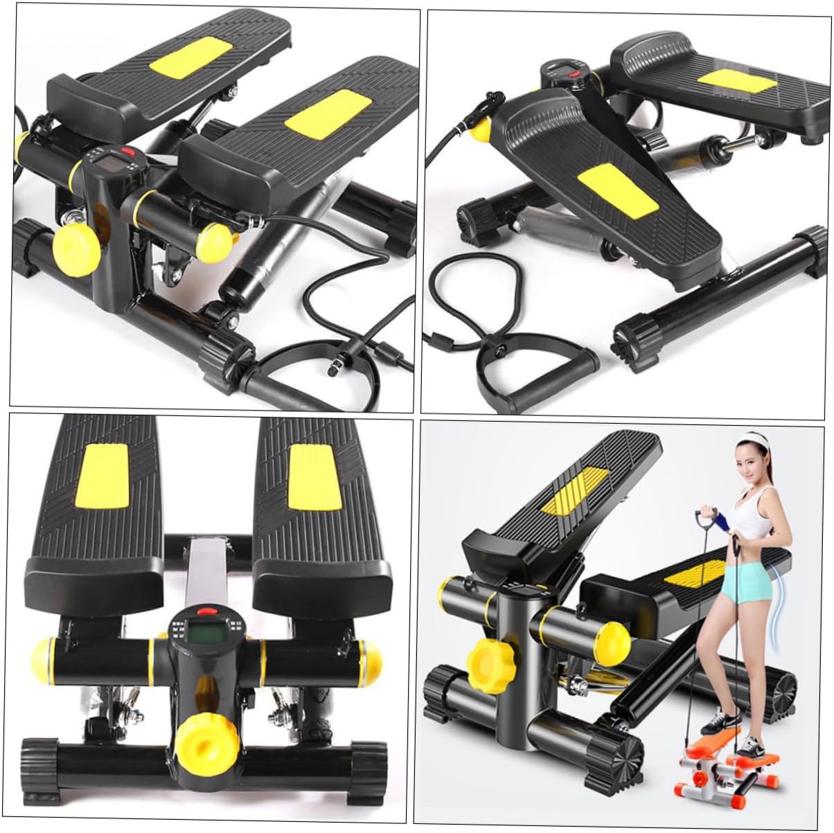 SUPVOX Mini Stepper Exercise Machine Compact Non-Slip Pedal Equipment for Home Use Durable Fitness Device for Weight Loss and Leg Toning for Office and Living Workouts