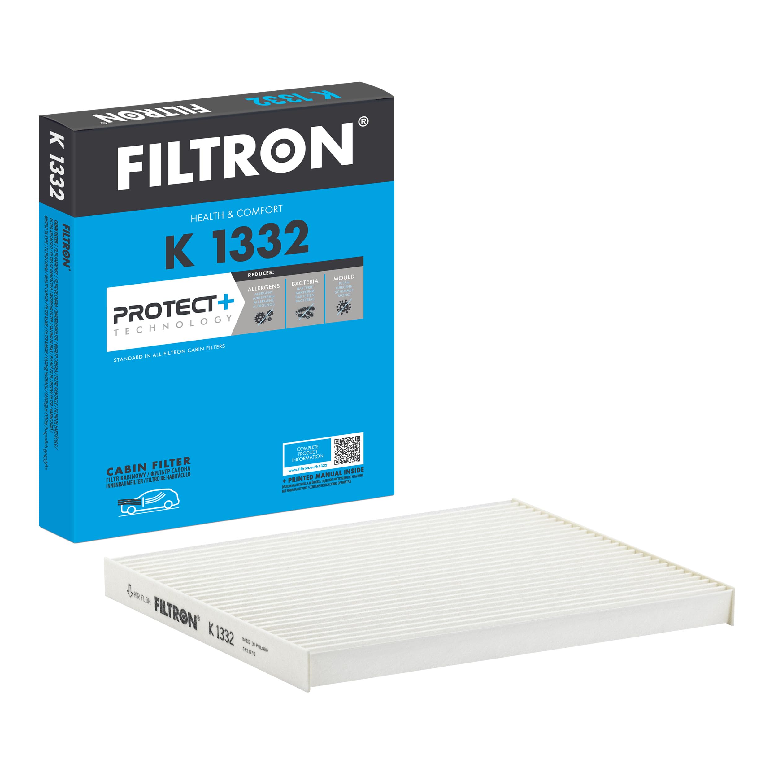 FILTRON K 1332 Cabin Air Filter for Cars and Transporters