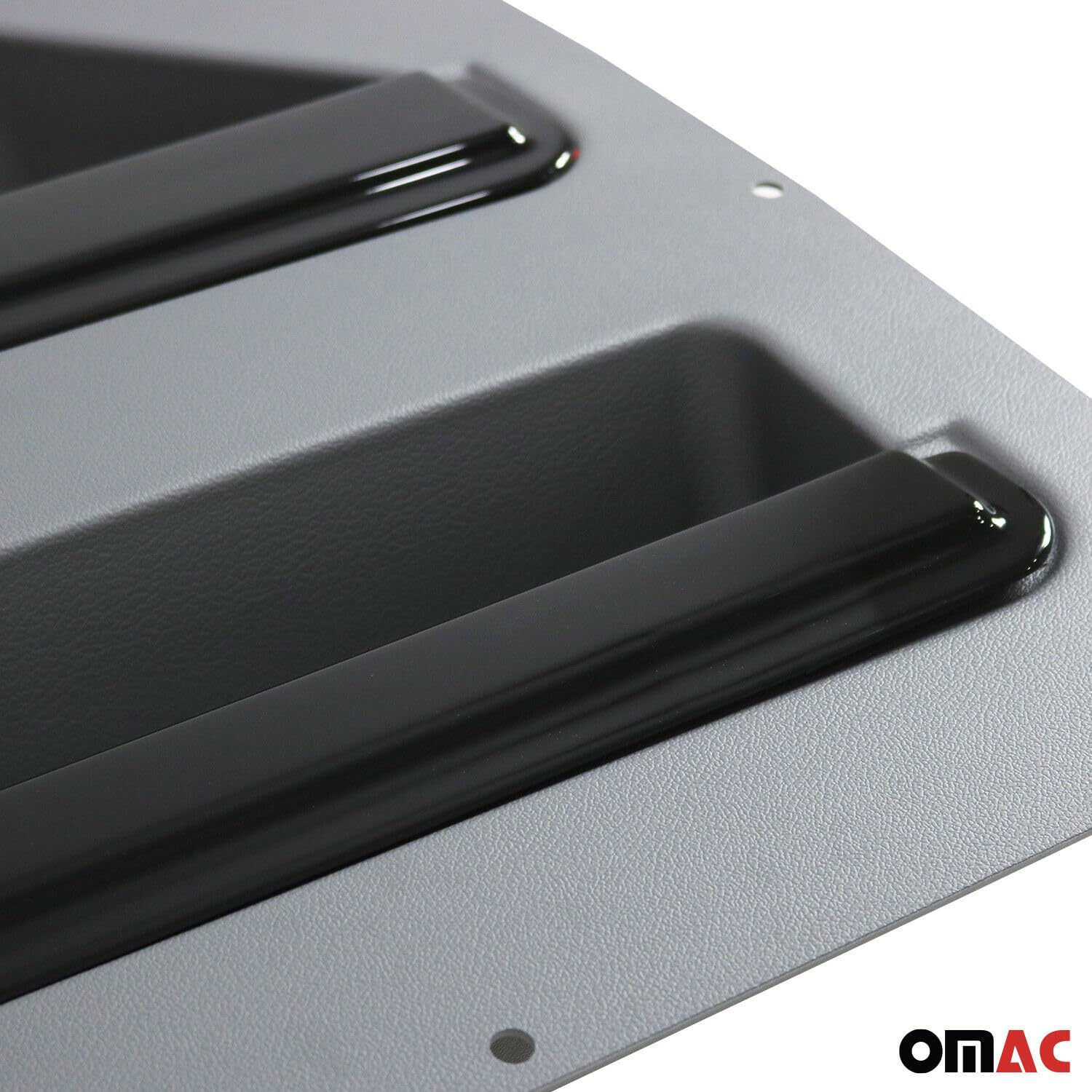 OMAC Rangement de Porte Droite de Fourgonette Compatible avec VW T5 T6 Transporter VAN 2003-2022, Organiseur de Coffre Camionnette en ABS Gris