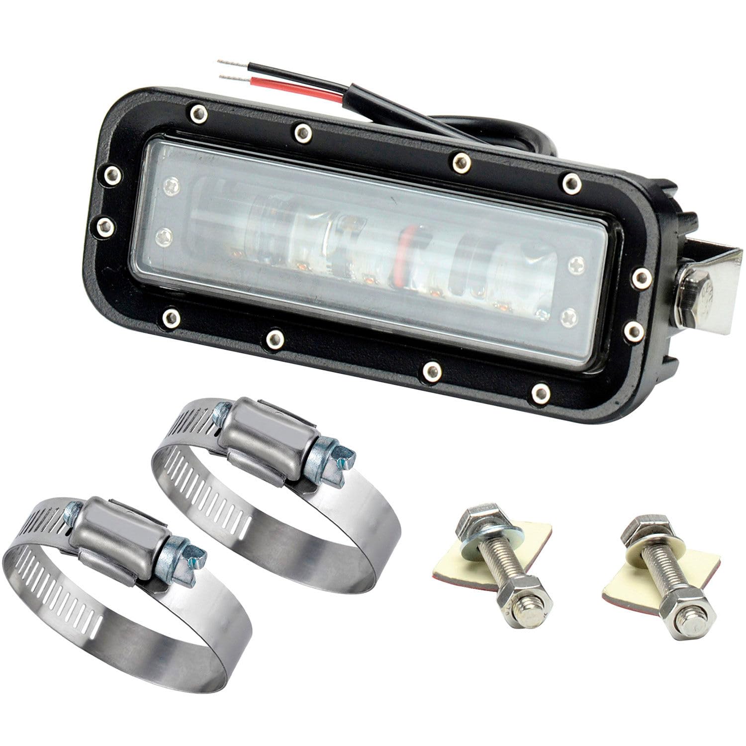 Global Industrial Side-Mount LED Forklift "Red Zone" Pedestrian Safety Warning Light