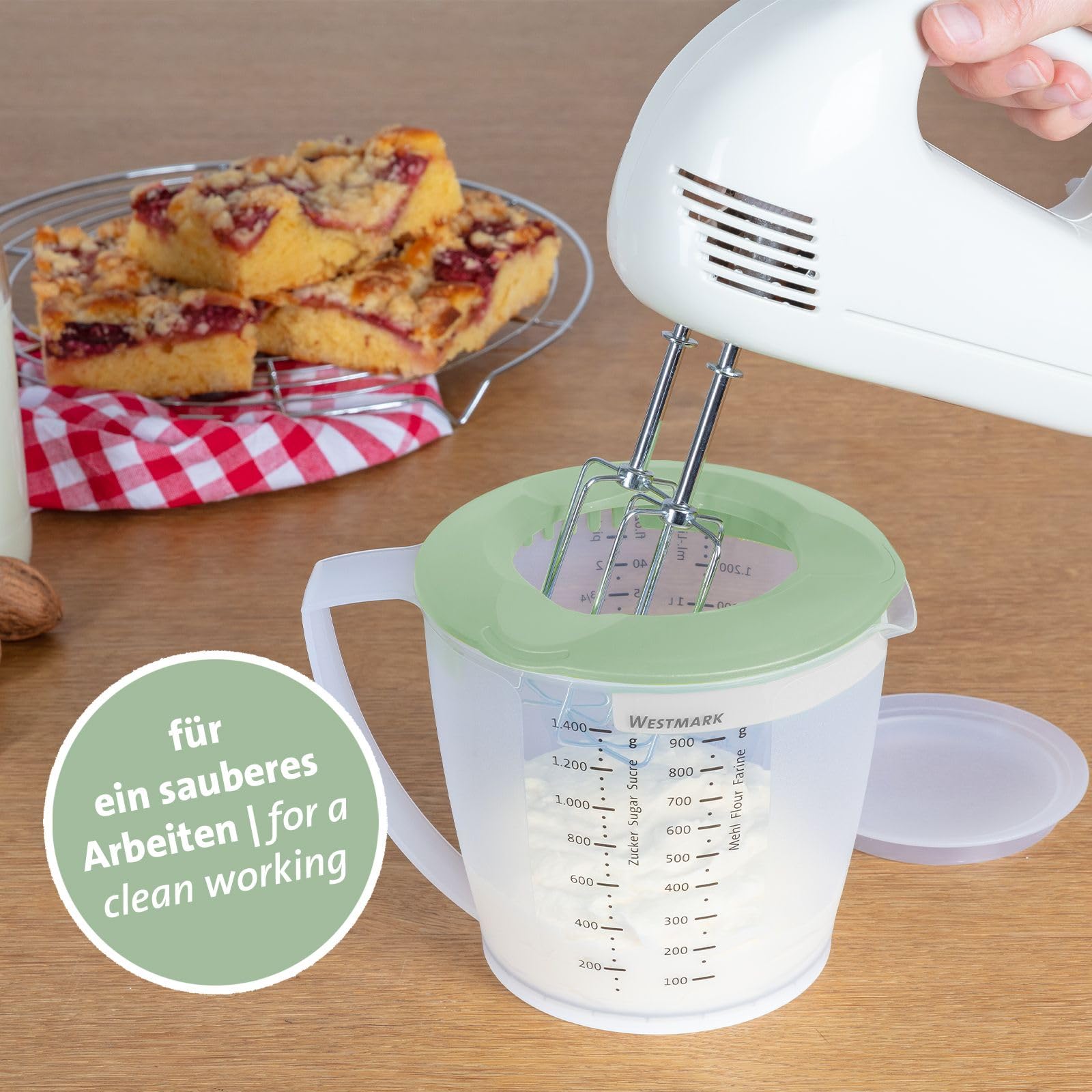 Caraffa Graduata Westmark Helena 1,4 Litri | Con Paraschizzi E Beccuccio | Plastica Senza BPA - Foto 11