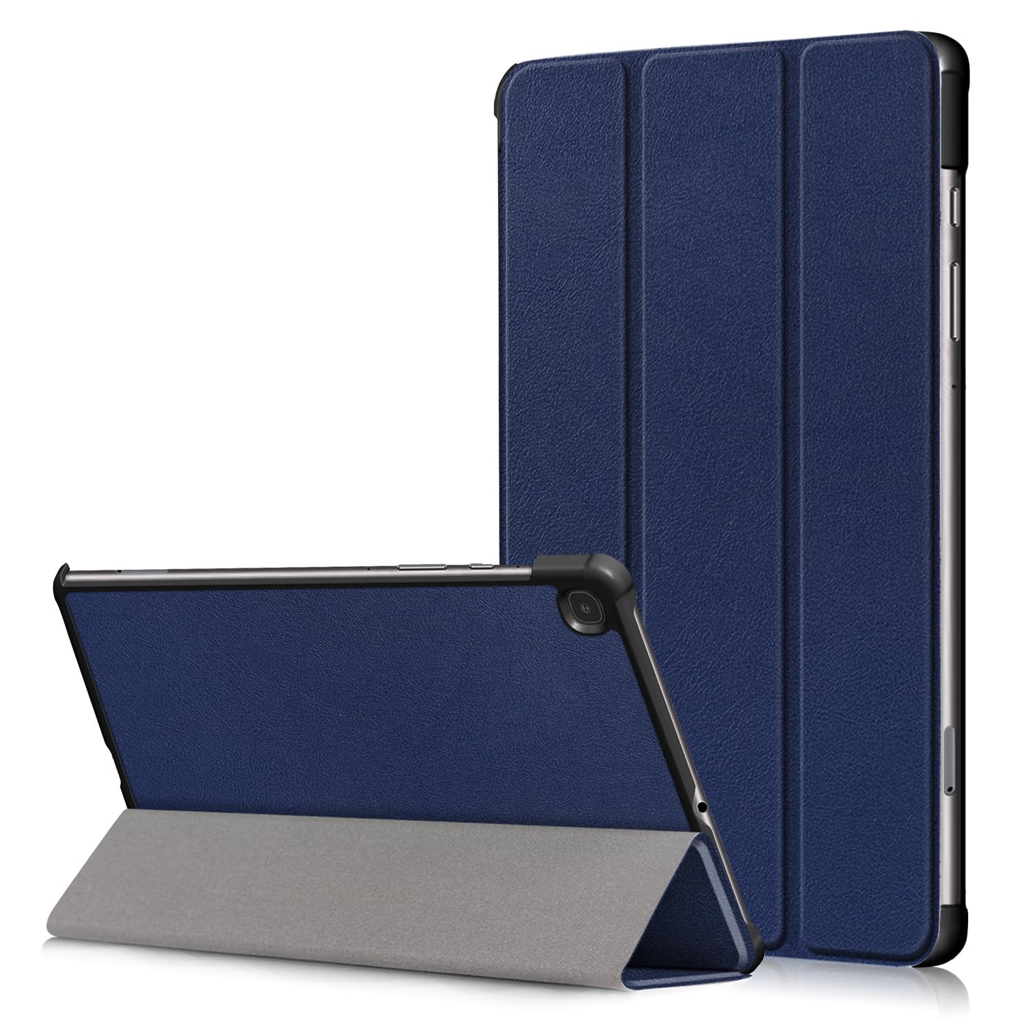 For Samsung Galaxy Tab S6 Lite 2024 ケース 保護ケース【JYJIEJIE】角度調整 スタンド 10.4インチ 衝撃吸収 薄型 三つ折りカバー 軽量 手触りが良い 擦り傷防止 スタンド機能 ハードカバー Samsung Galaxy Tab S6 Lite 2024 タブレット 対応 (ブルー)