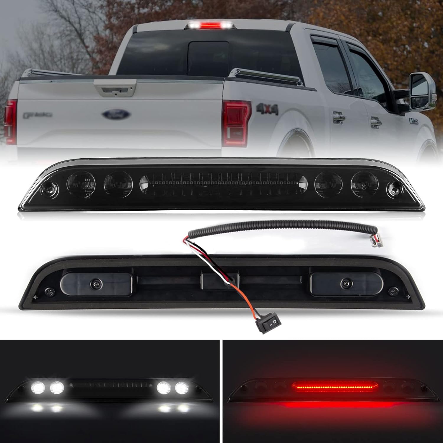 POPMOTORZ LED 3rd Third Brake Light Fit For Ford F150 2015