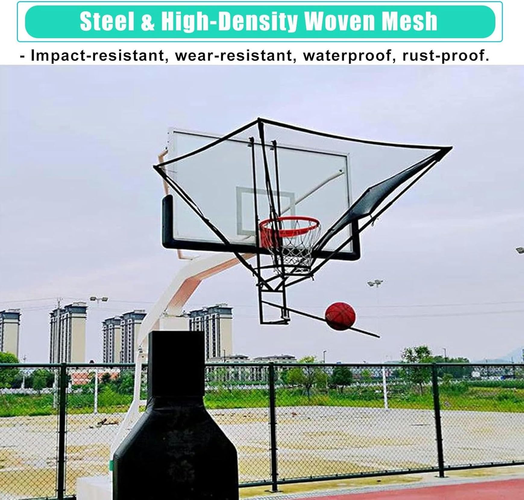 Hoop Mounted Ball Return Net – Hoop-Mounted Return System With 180 ...