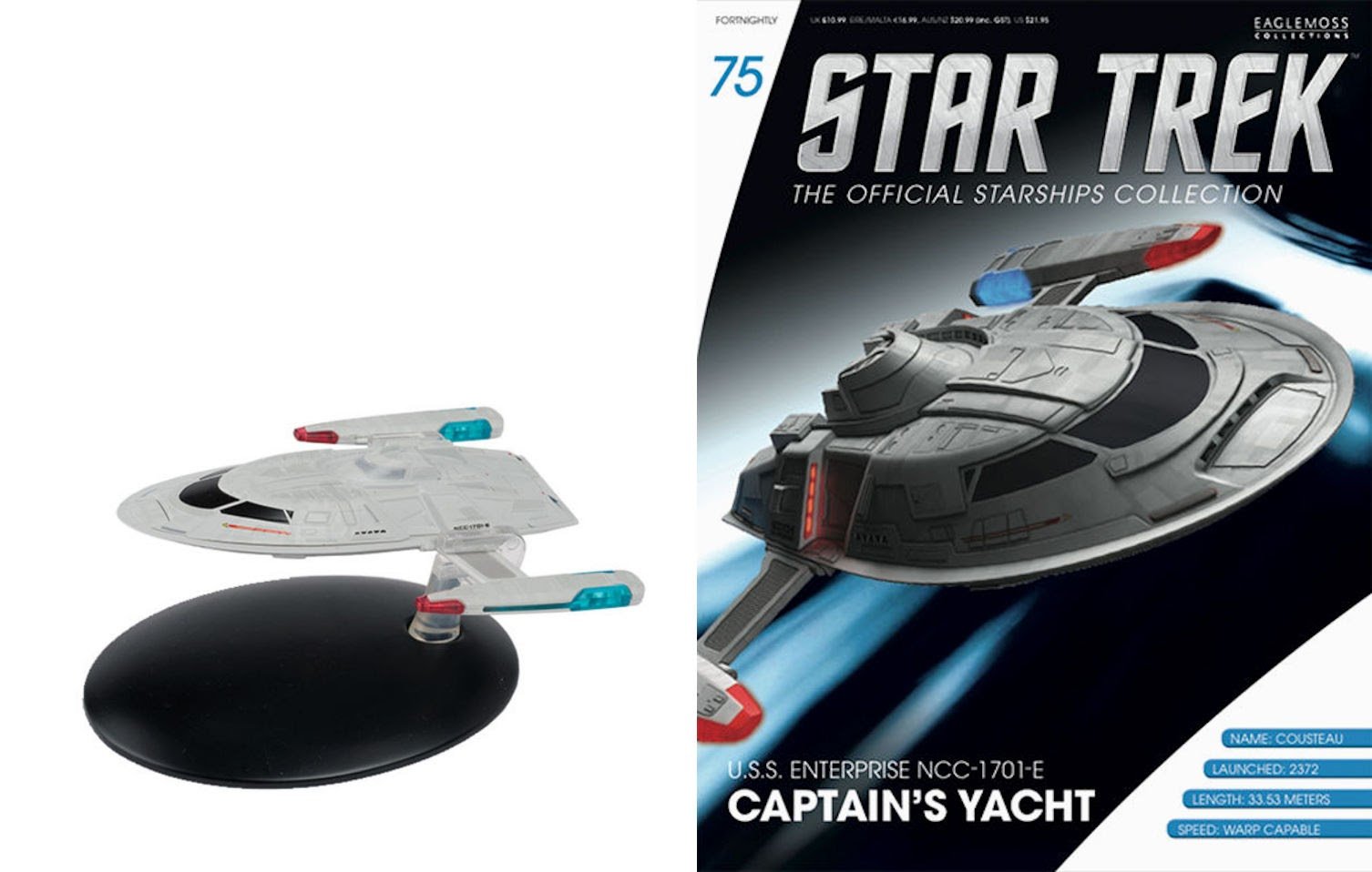 STAR TREK: THE STARFLEET COLLECTION 限定版 Amazon.com: STAR TREK Starships Enterprise E Captains Yacht Die