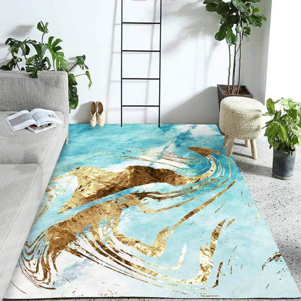 Tapis de chambre de style abstrait contemporain pour intérieur