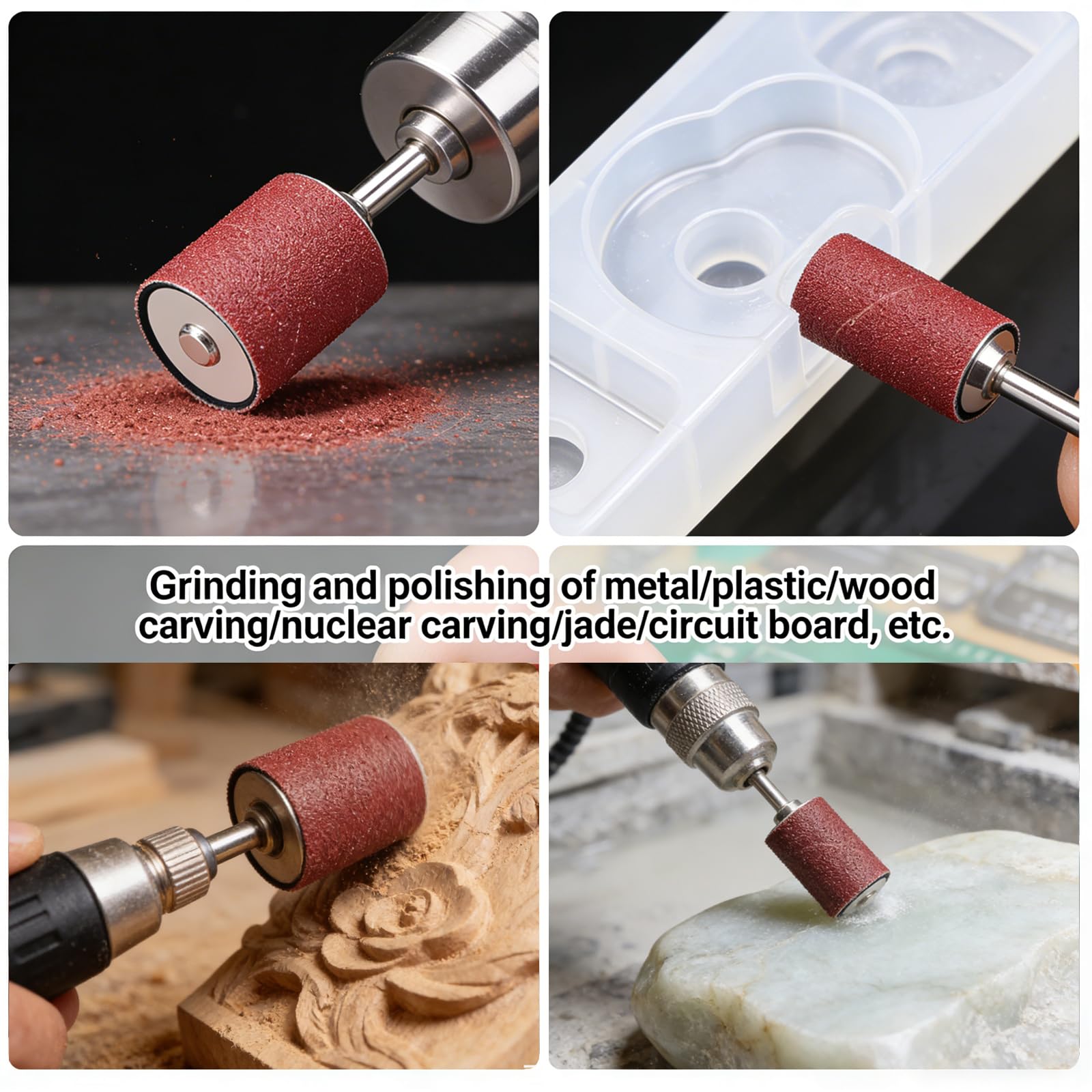 Sanding Drum Kit - 20Pcs for Drill & Sanding -6