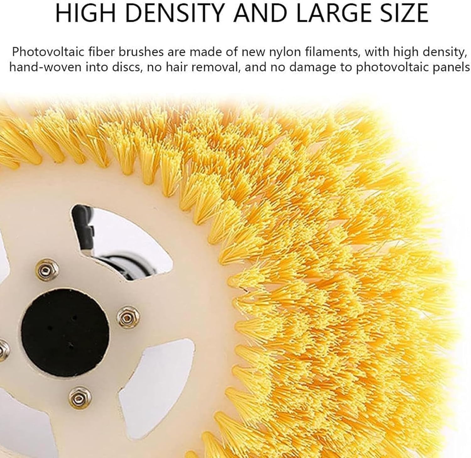 Cepillo Limpiador de Paneles solares eléctrico con Mango Extensible Ajustable para Limpiar Cristales de Ventanas Exteriores.