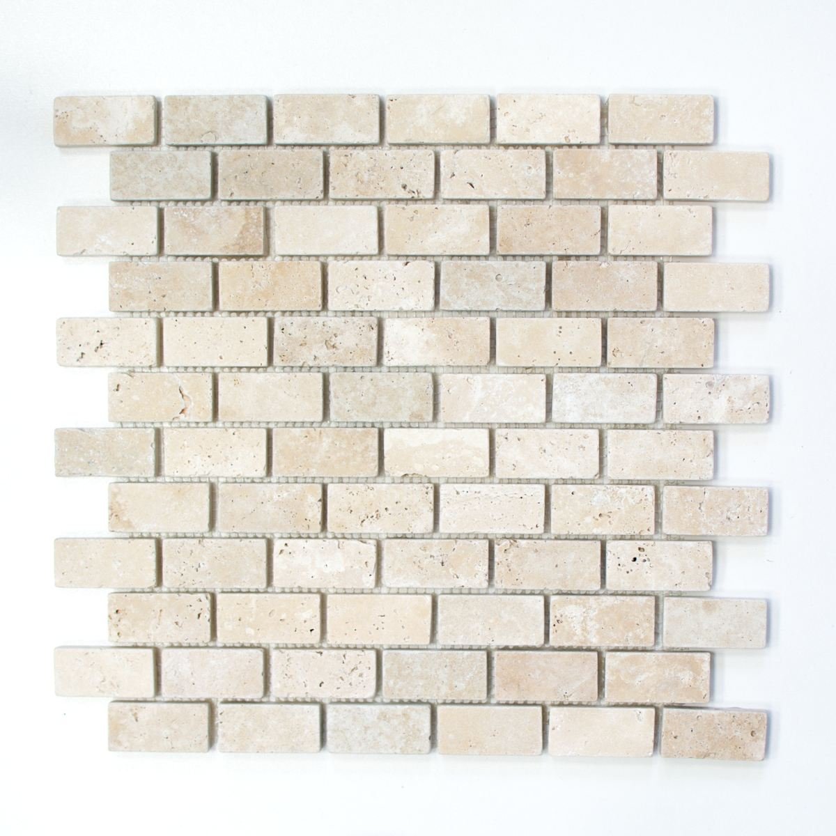 Tessere di mosaico Travertino Pietra naturale beige Mattone Antico