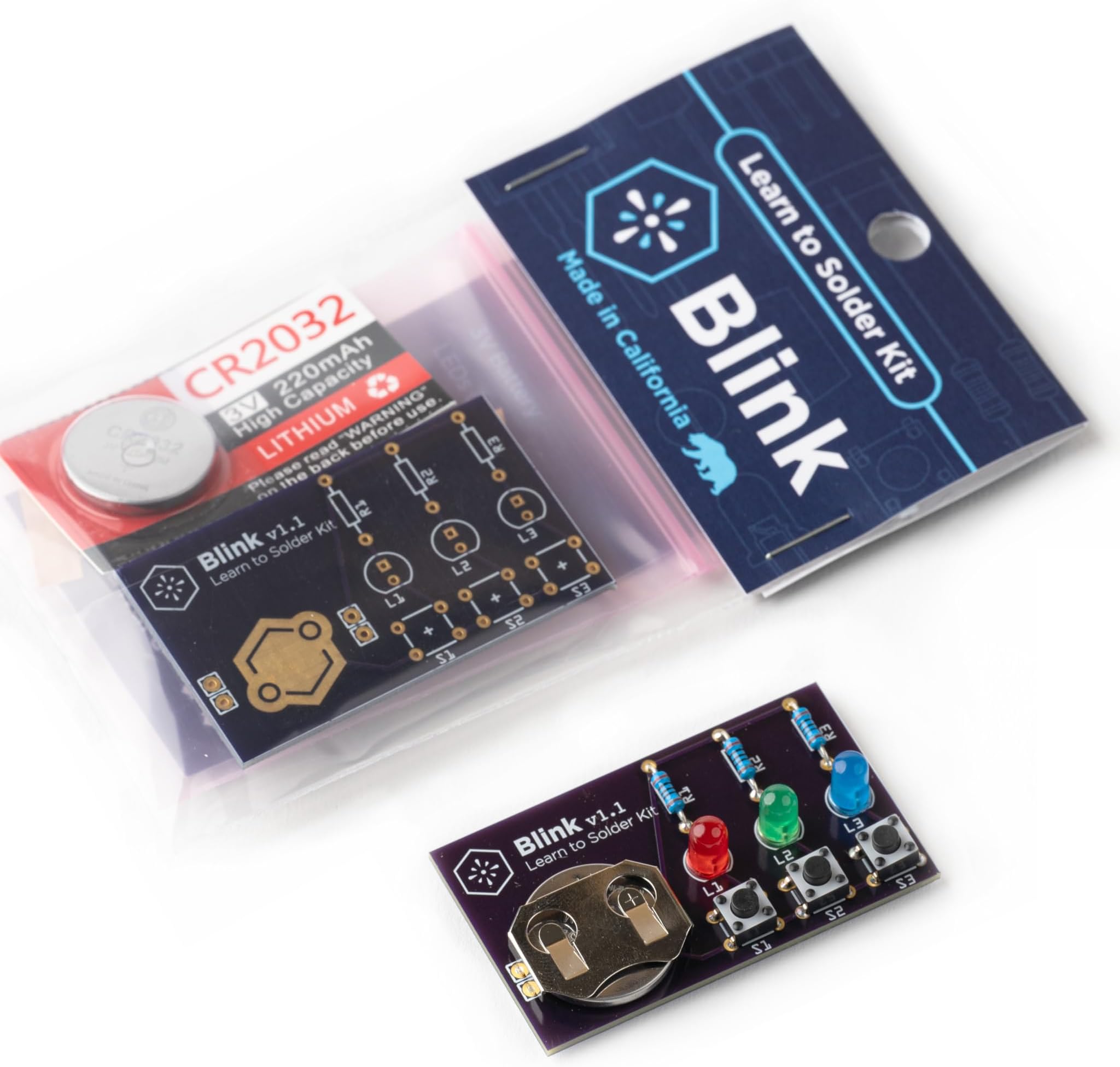 Learn To Solder Kit Blink