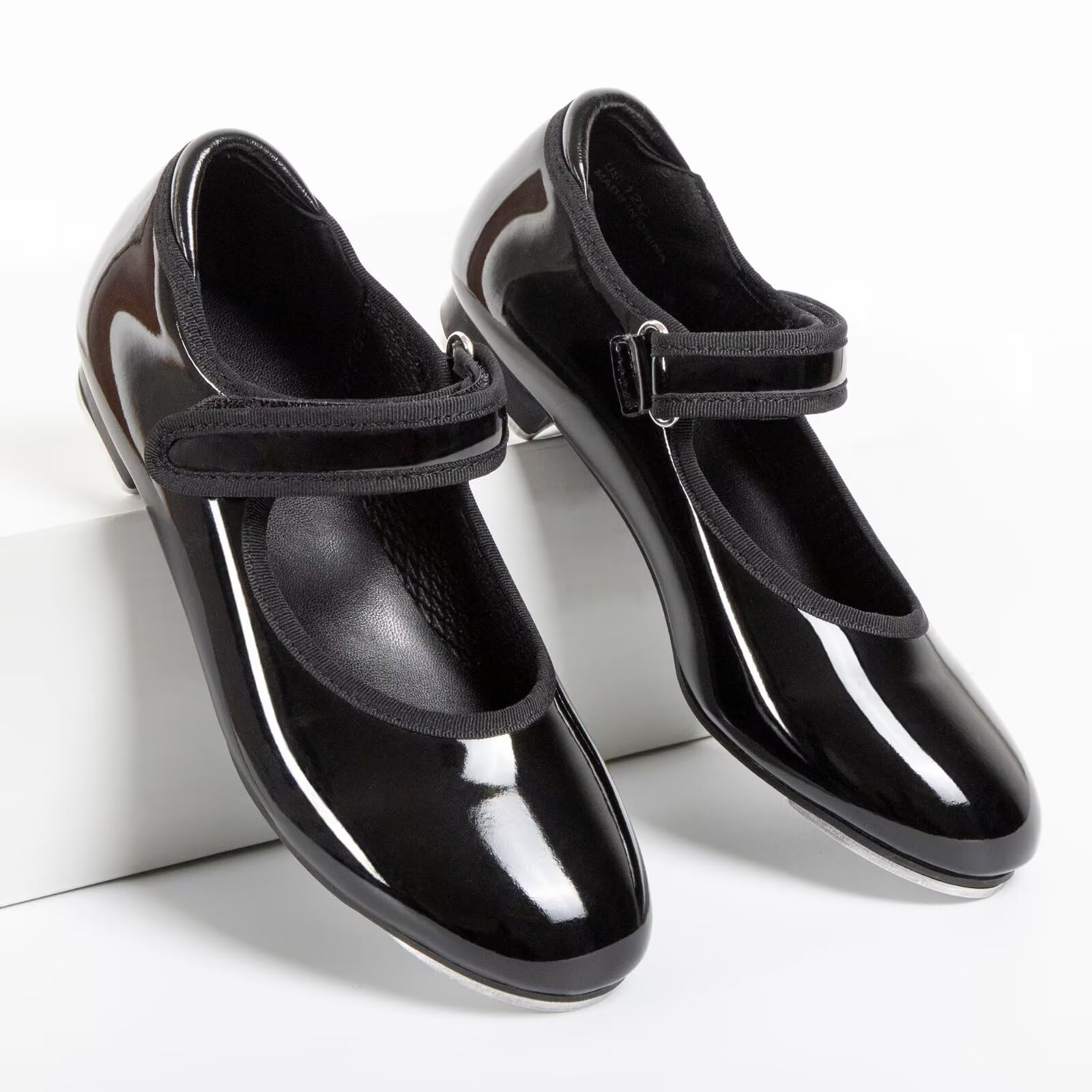 Zapatos de tap para niñas, suela dividida, color negro, zapatos de baile para niñas y niños