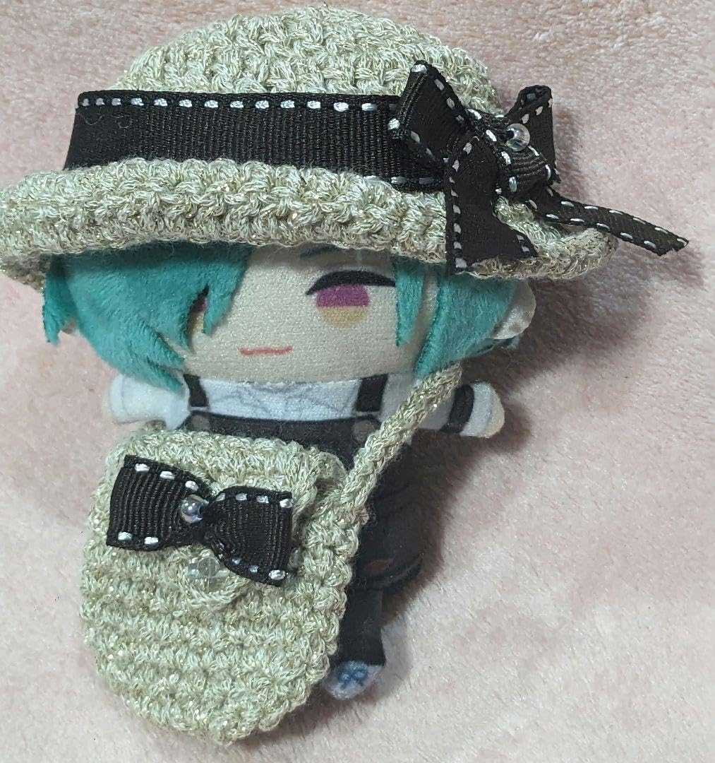 オーダーページ 麦わら帽子にじぱぺっとぬい服ぬい帽子ポシェット 迷子タグ