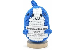 Handmade Mini Positive Crochet Shark