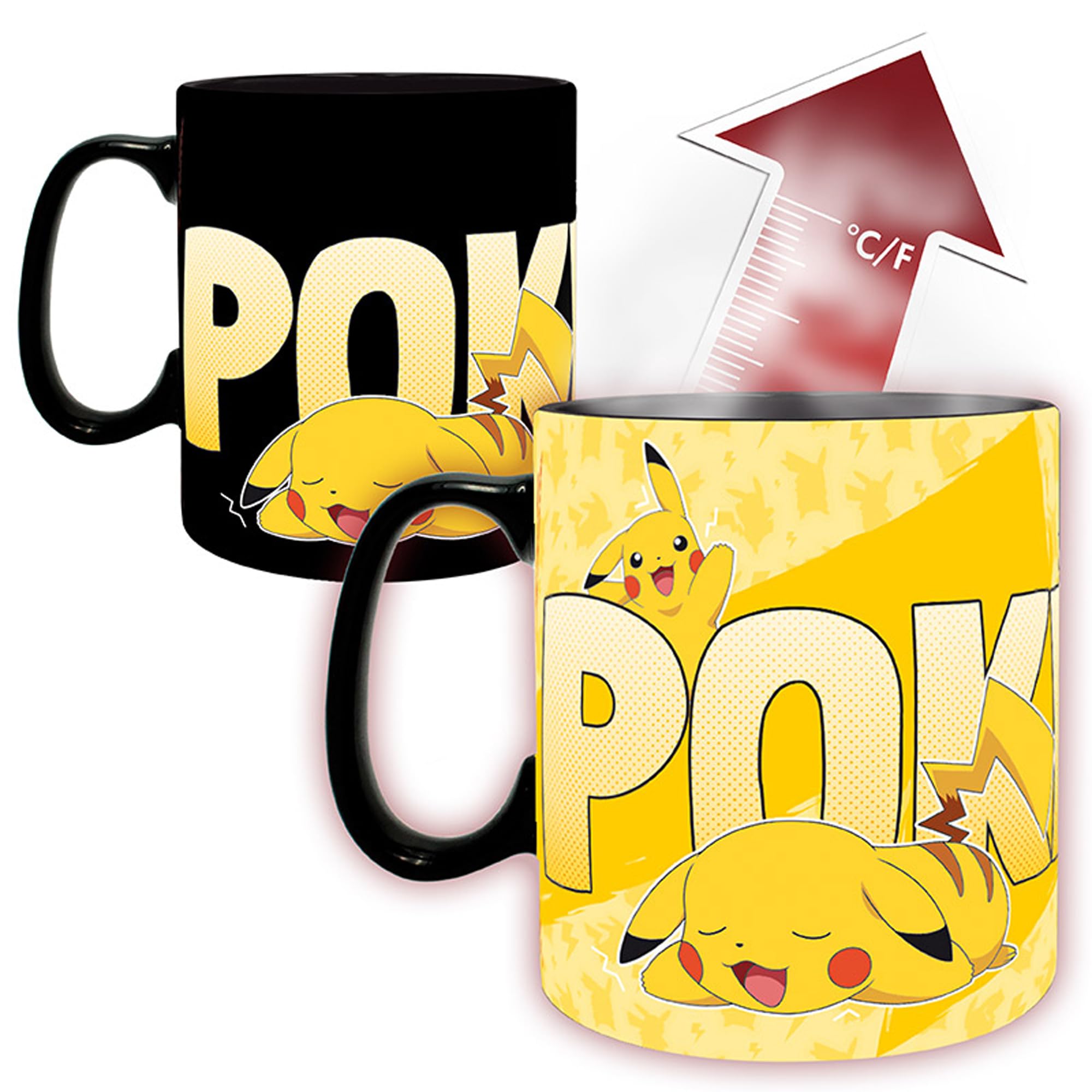 Amazon.com | ABYSTYLE Pokémon Pikachu Heat Change Ceramic Novelty
