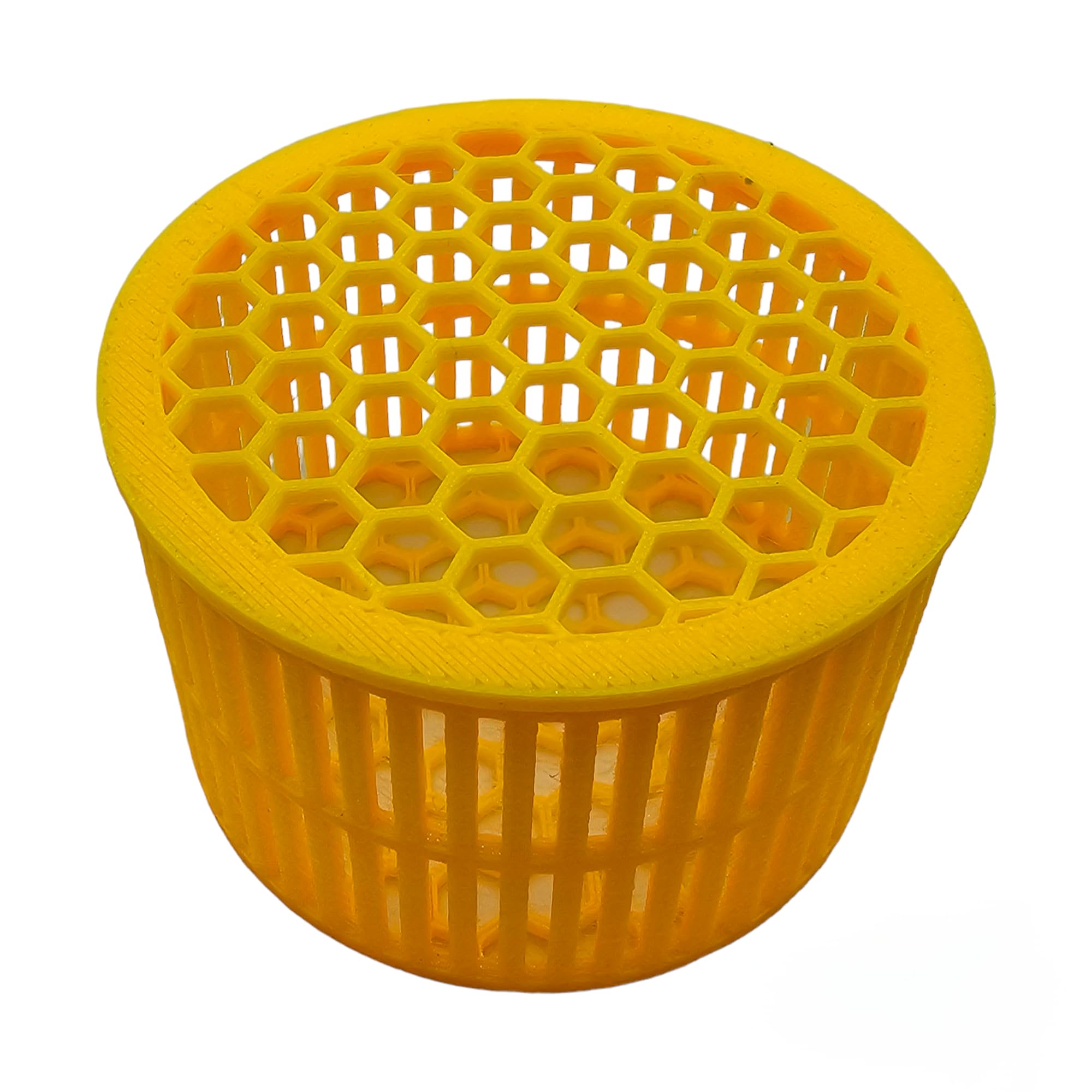 3 Inch Mushroom Basket for Coral Frags Shroom Box Shroom Jail Shroom Protector (New) (Round, Fluorescent Yellow)