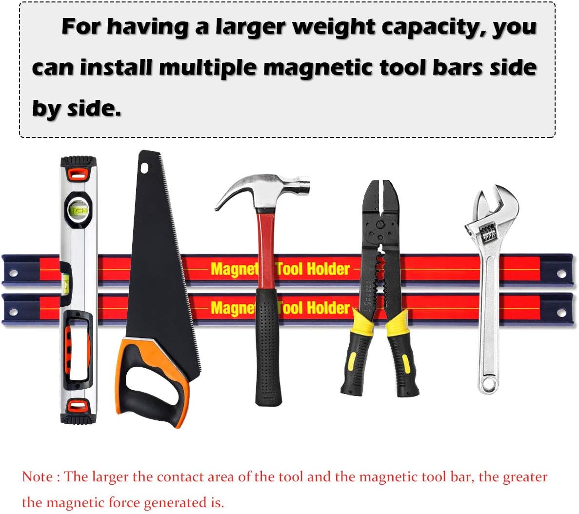 Goplus 3 PCS 18" Magnetic Tool Holder, Heavy-duty Magnet Tool Bar Strip Rack, Space-Saving & Strong Metal Organizer Storage Rack for Knife, Wrench, Utensils, Garage Workshop Home