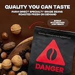 Danger Coffee by Dave Asprey, Remineralized, Mold Free & Lab Tested Whole Bean Coffee, Medium Roast, 10.9 Ounce