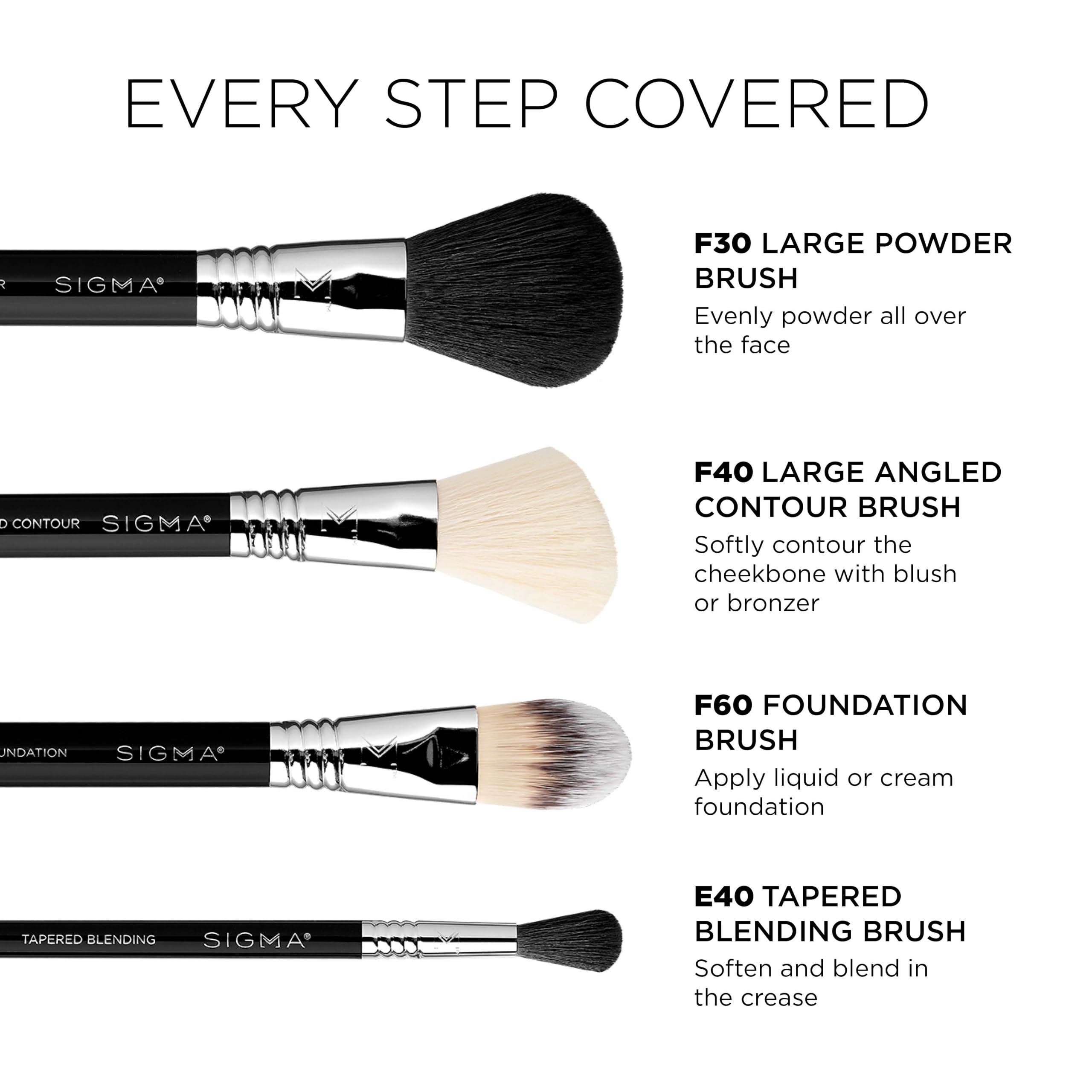 Amazon.com: Sigma Beauty Essential Travel Brush Set 7-Pc Makeup