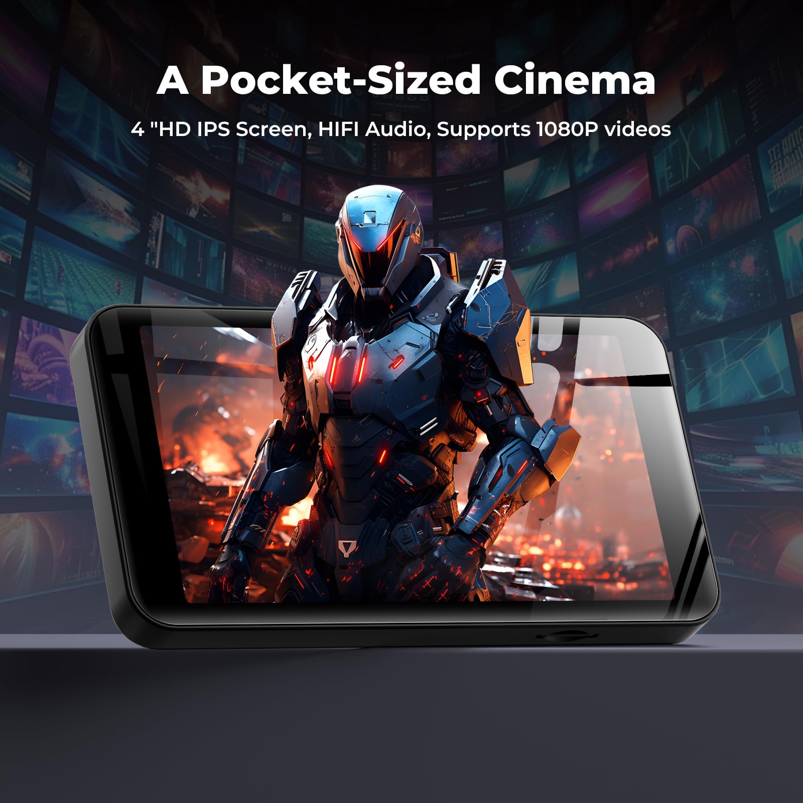 MP4 Player Andriod 12 Schwarz