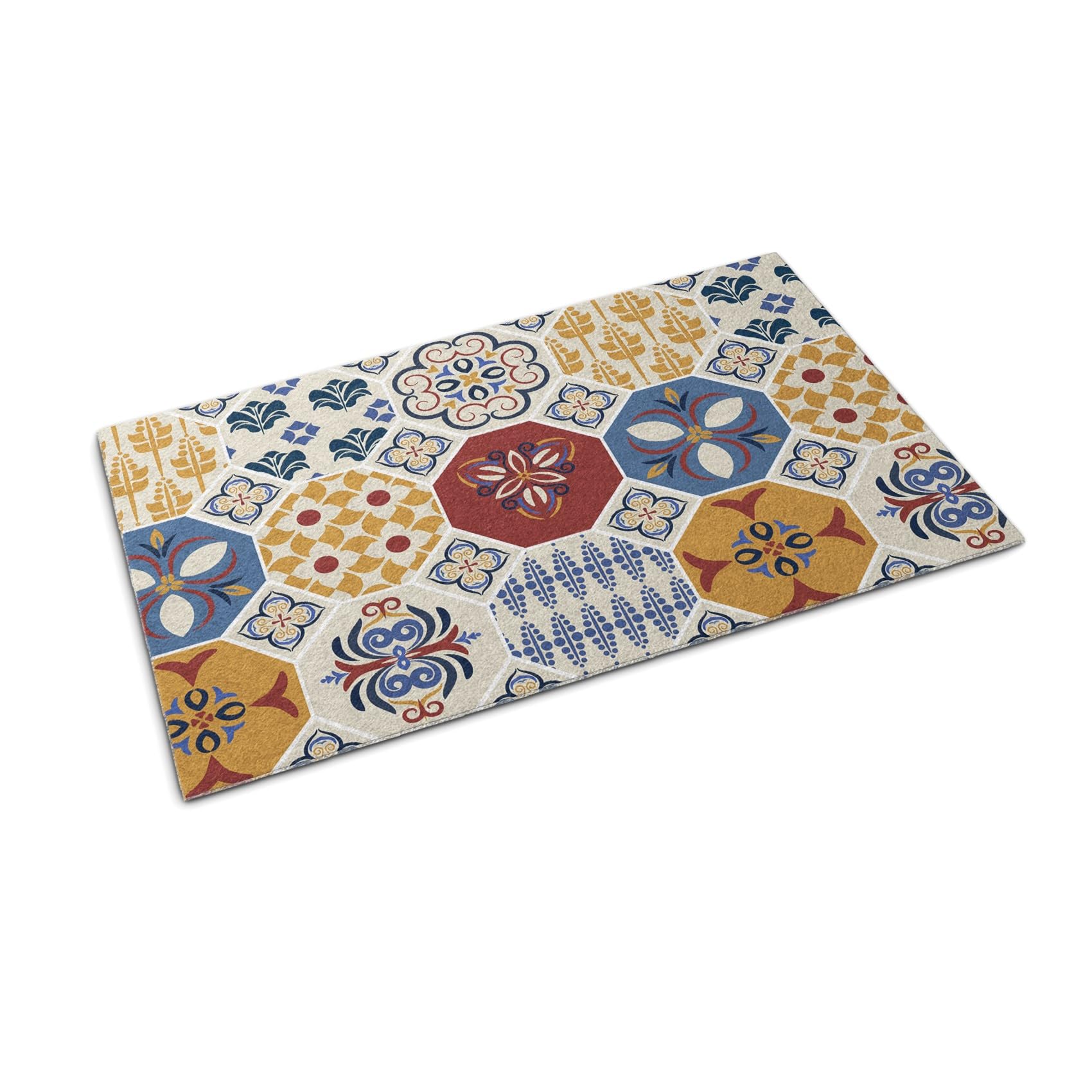 Tapis de propreté Tulup paillasson résistant Azulejo fini les sols sales