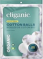 Vista 7 de Cliganic Bolas de algodón orgánico súper jumbo (100 unidades), hipoalergénicas, absorbentes, de tamaño grande, 100% puro (el embalaje puede variar)