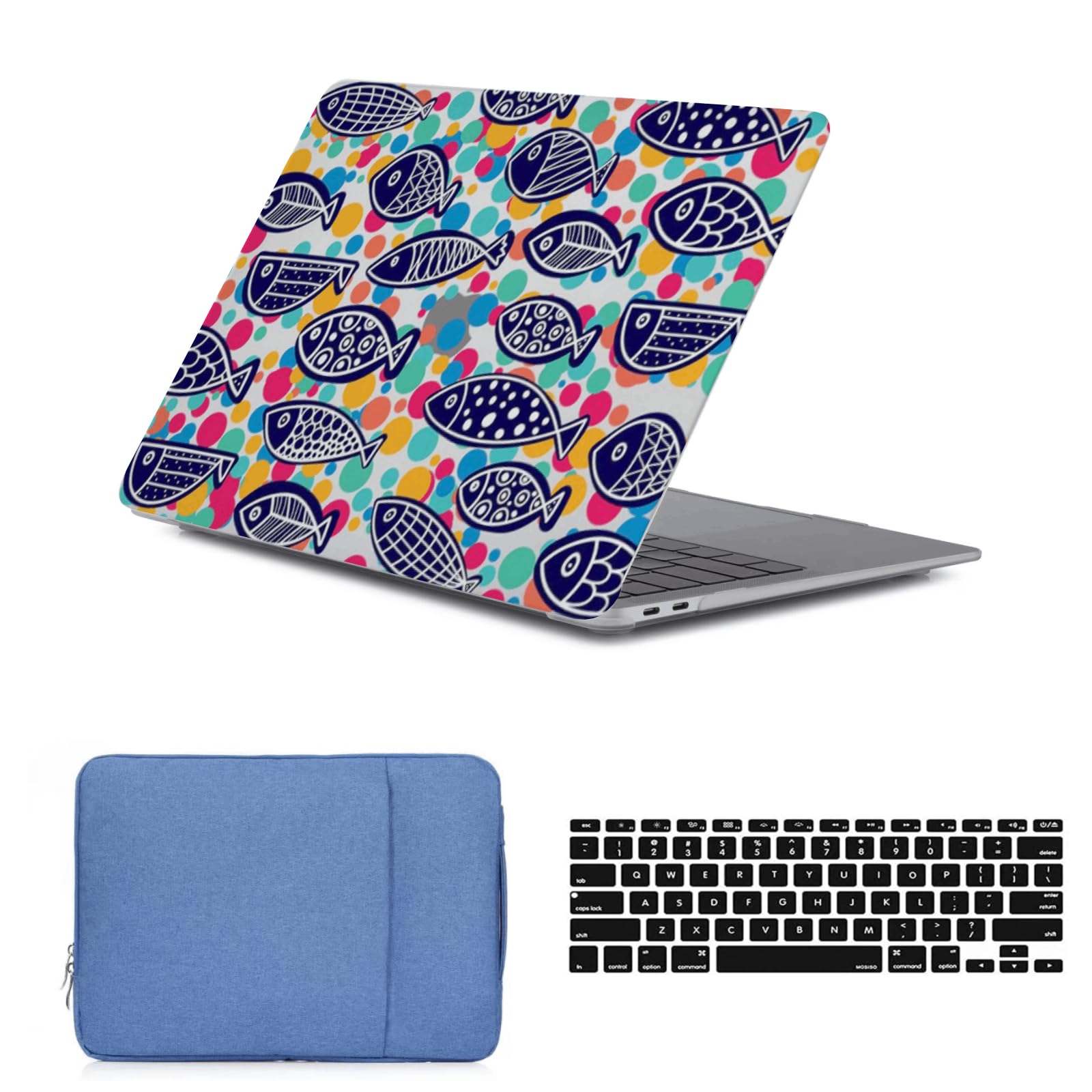 Funda MacBook Pro 15 rígida antiarañazos con bolsa de transporte y protector 8