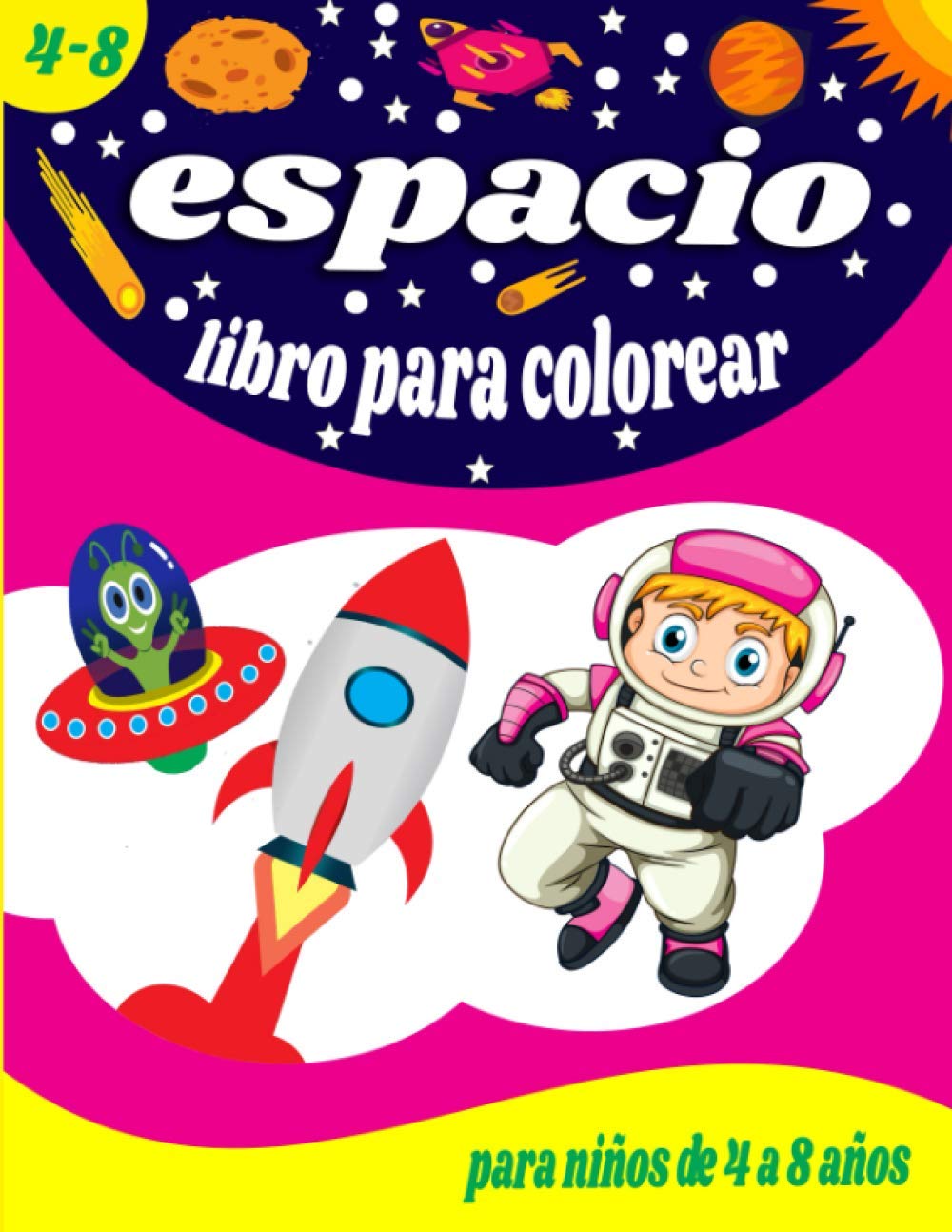 Espacio Libro Para Colorear Para Ninos De 4 A 8 | Desertcart Seychelles